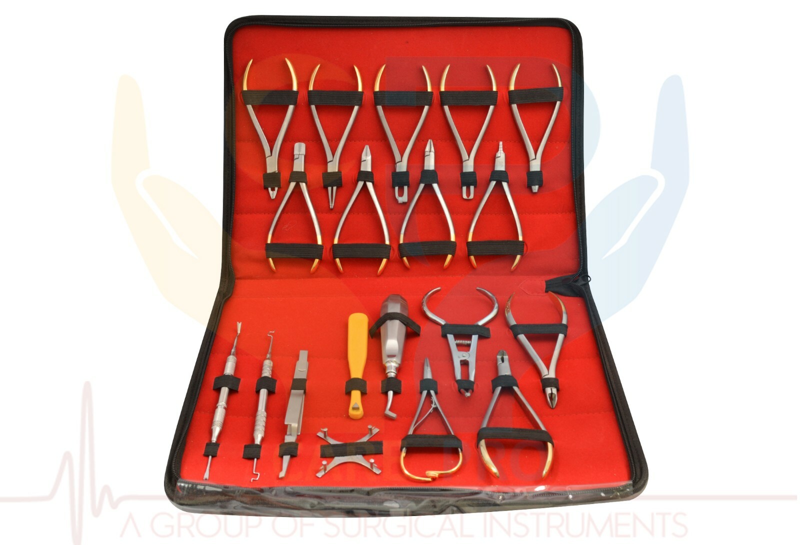 Basic Orthodontics Dental Instruments Set 19 Pcs Composite Kit Premium Quality