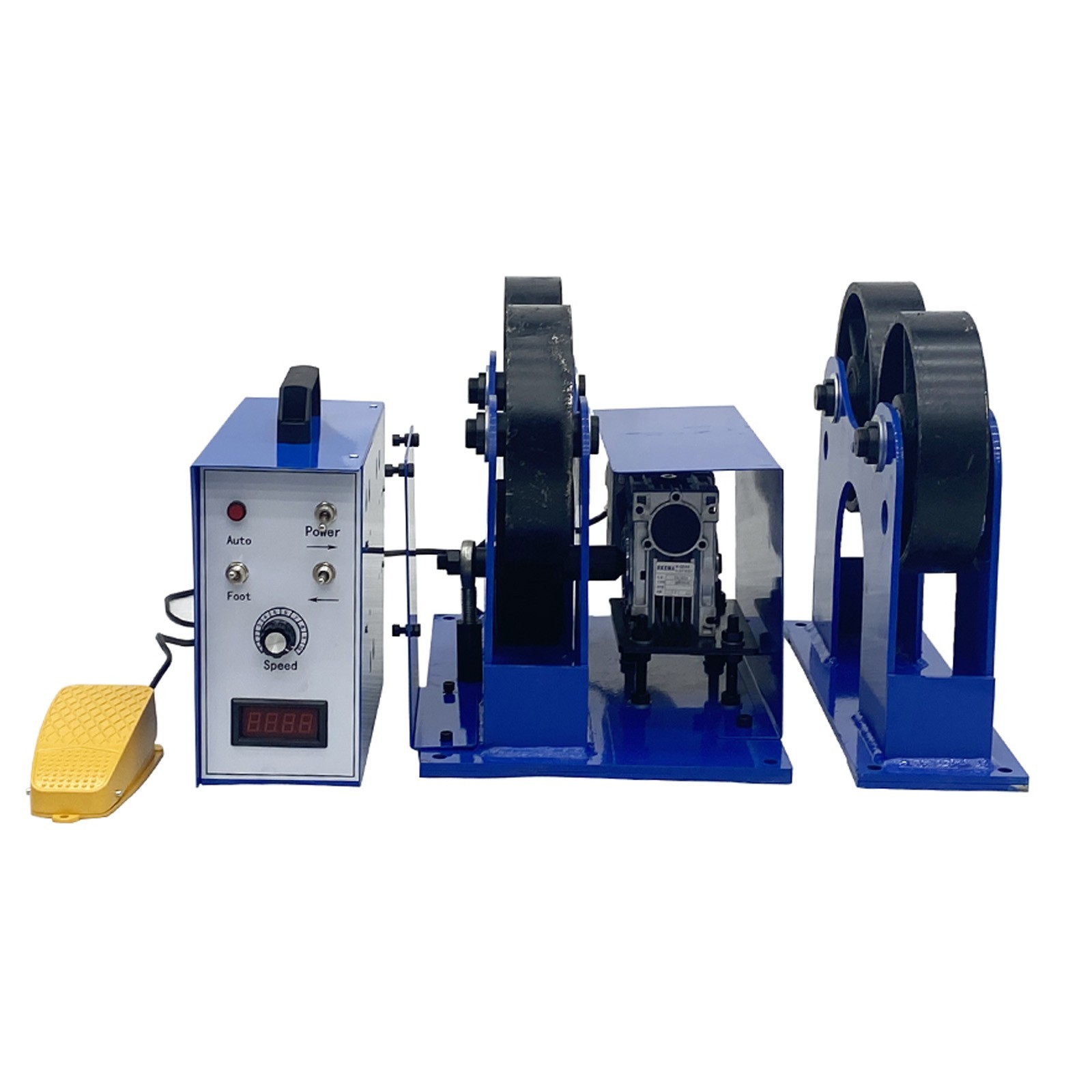 1T Iron Wheel Welding Tank Turning Rolls 110V Welding Support Positioner Roller