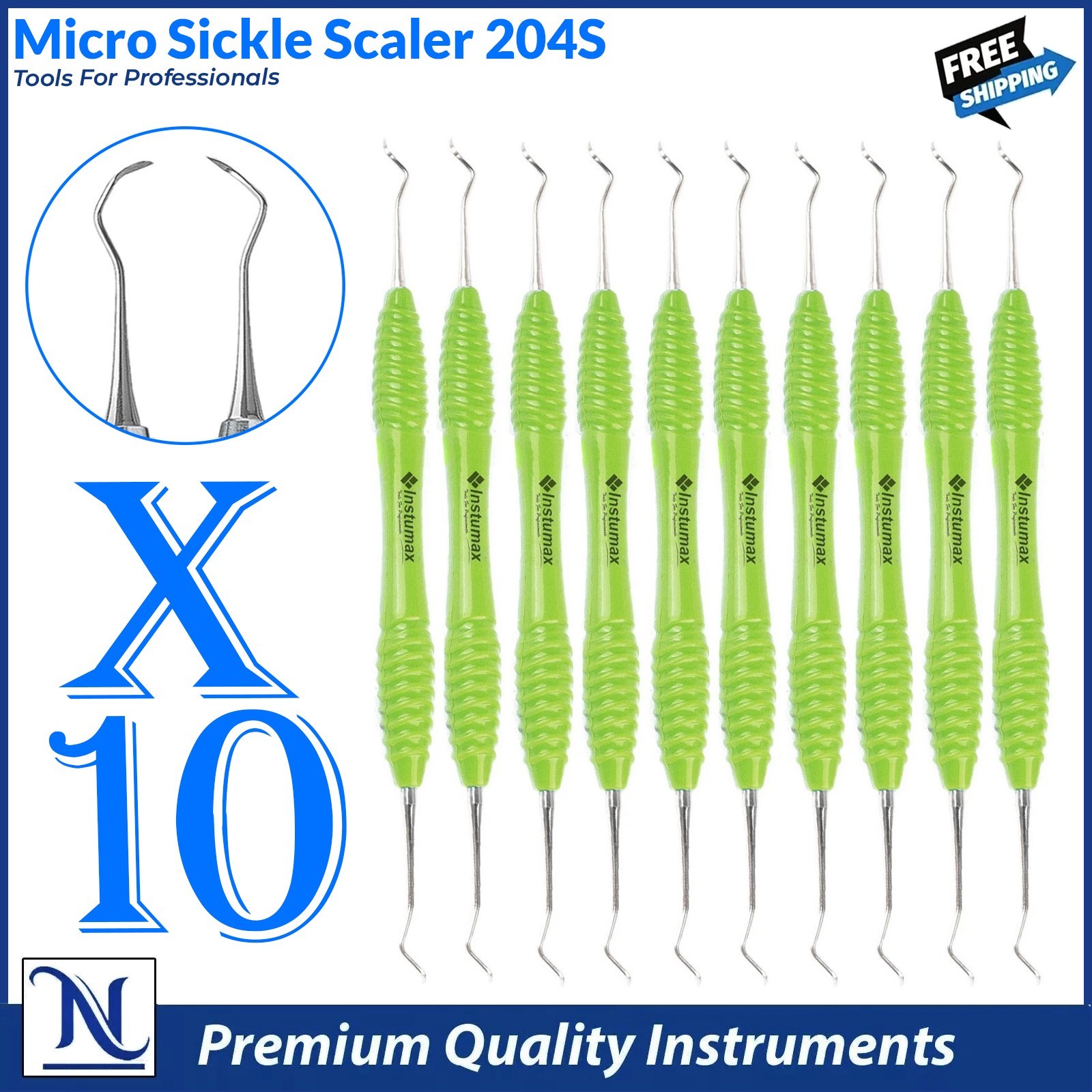 Dental Scaler 204S Posterior Sickle # 204S instruments INSTUMAX