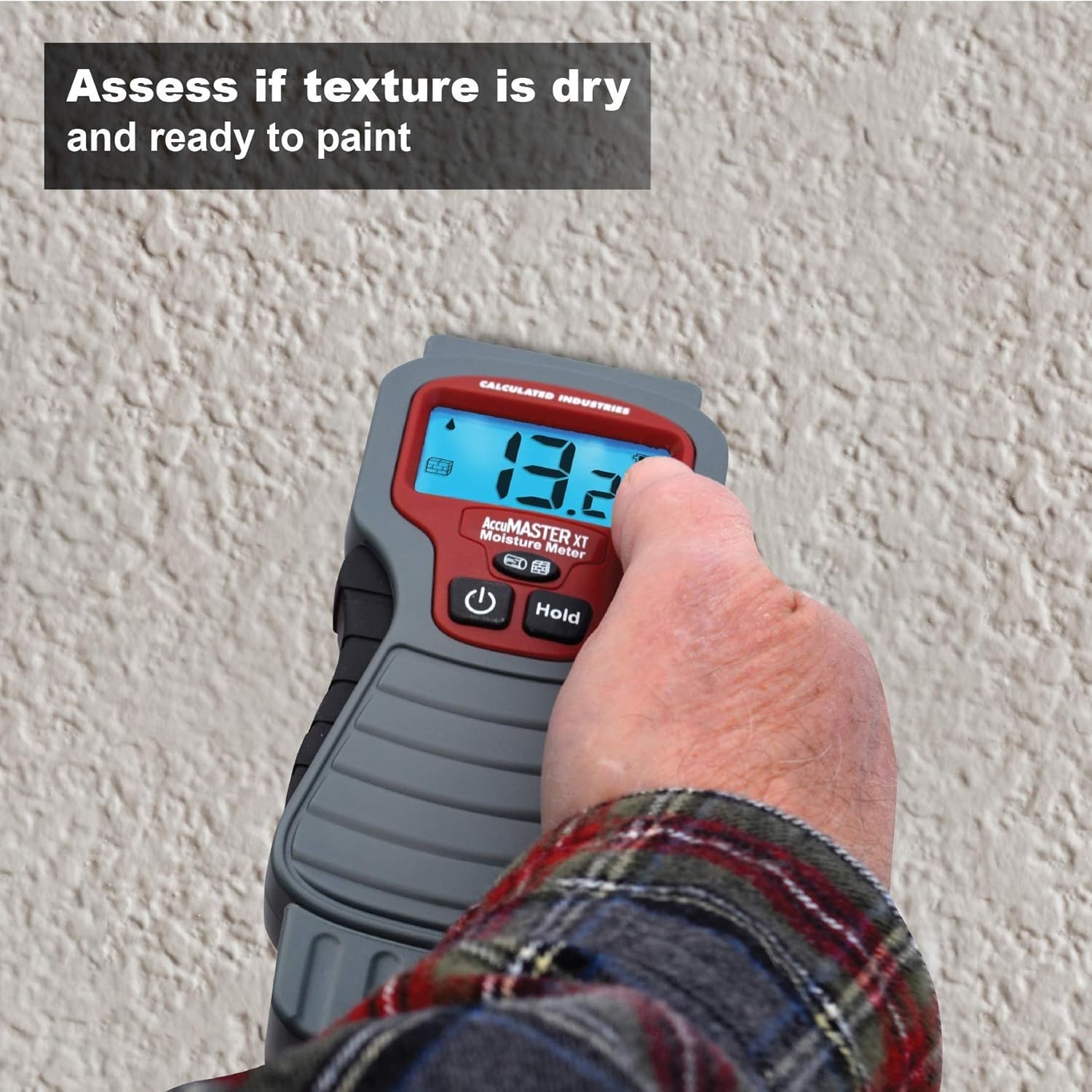 AccuMASTER XT Digital Moisture Meter | Handheld |Pin Type | Backlit LCD Displ…