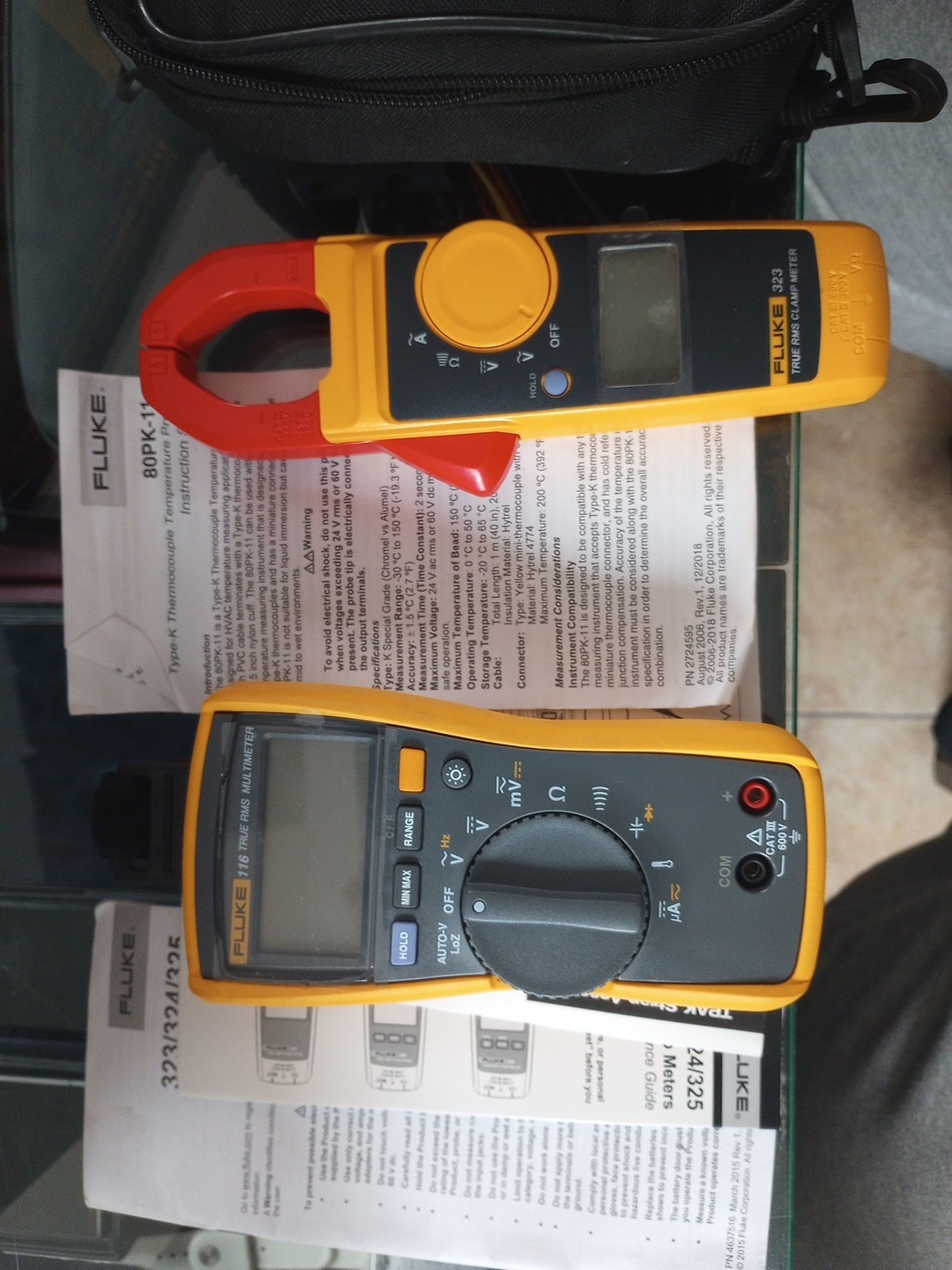Fluke 116/323 KIT HVAC Compact Multimeter & Clamp Meter Combo Kit new in the box