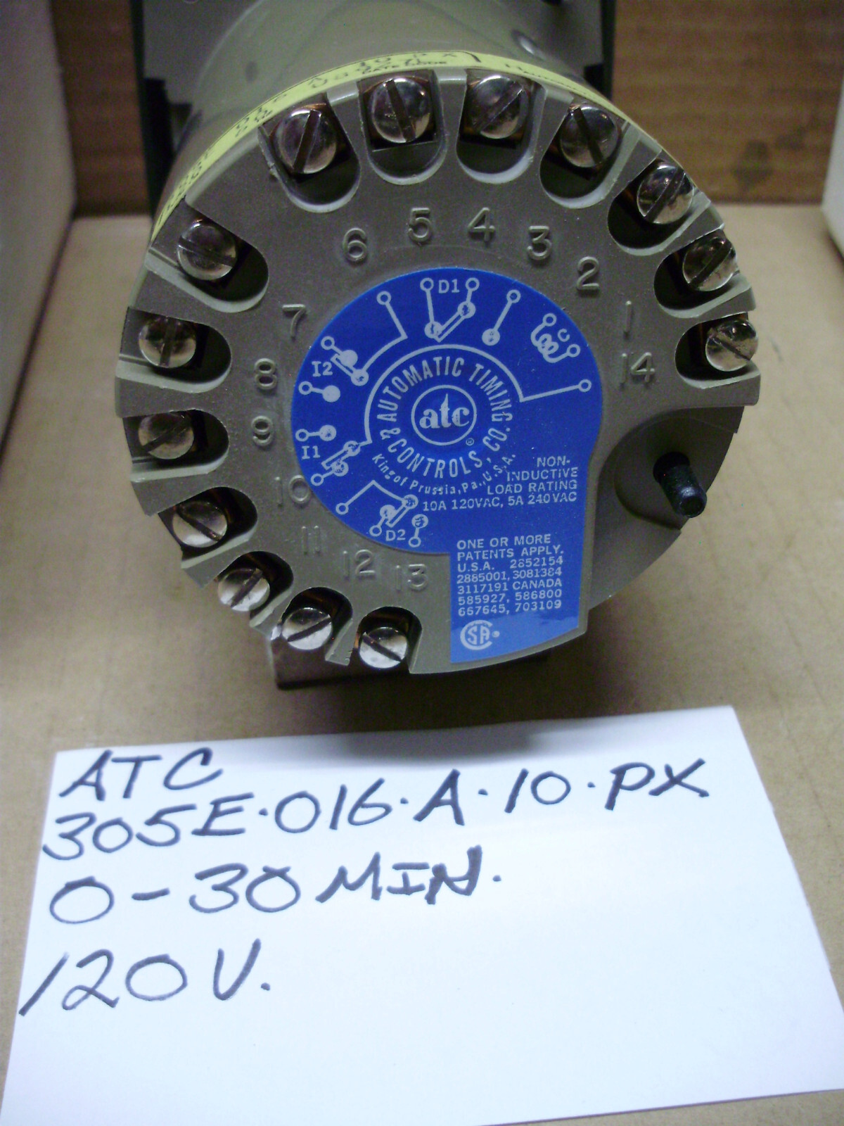 ATC & Paragon Electric Timers, 0 -15 min / 240 Volt, 0-30 min /120 Volt, 24 Hour