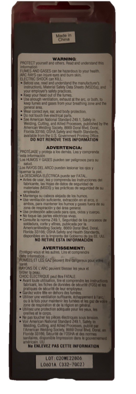 Radnor 64001907 , 3/32″ x 7″ Tungsten Electrodes , 2% Lanthanated (BLUE)(PK 10)