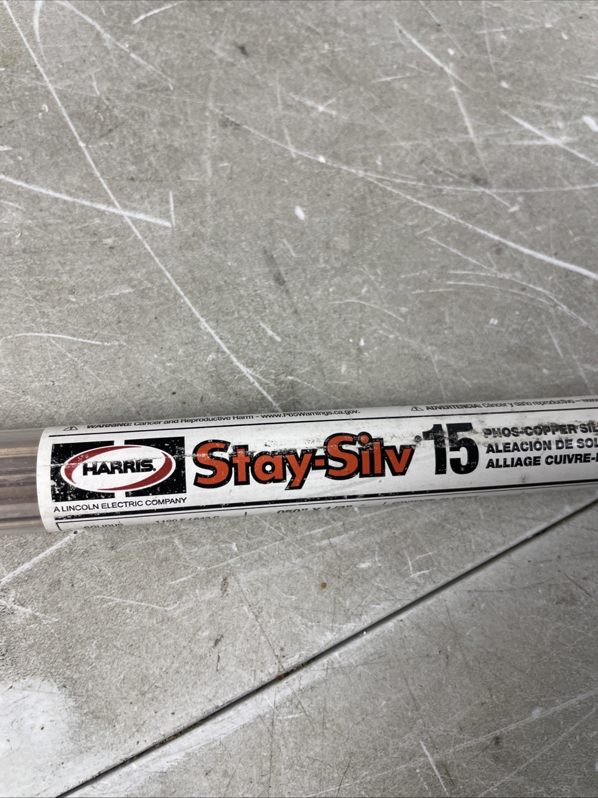 Harris Stay Silv 15 15% .050″ X 1/8″ Silver Brazing Alloy Rods (Lot of 26 Rods)