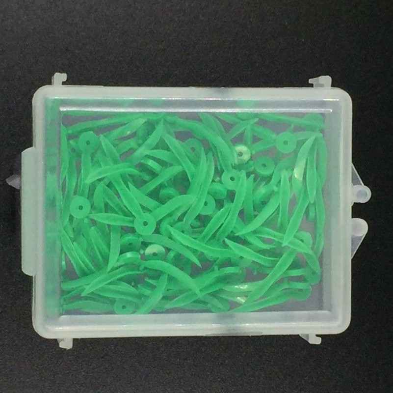 Dental Disposable Plastic Wedge With Holes Round Stern 4 Sizes Wave Poly-Wedge