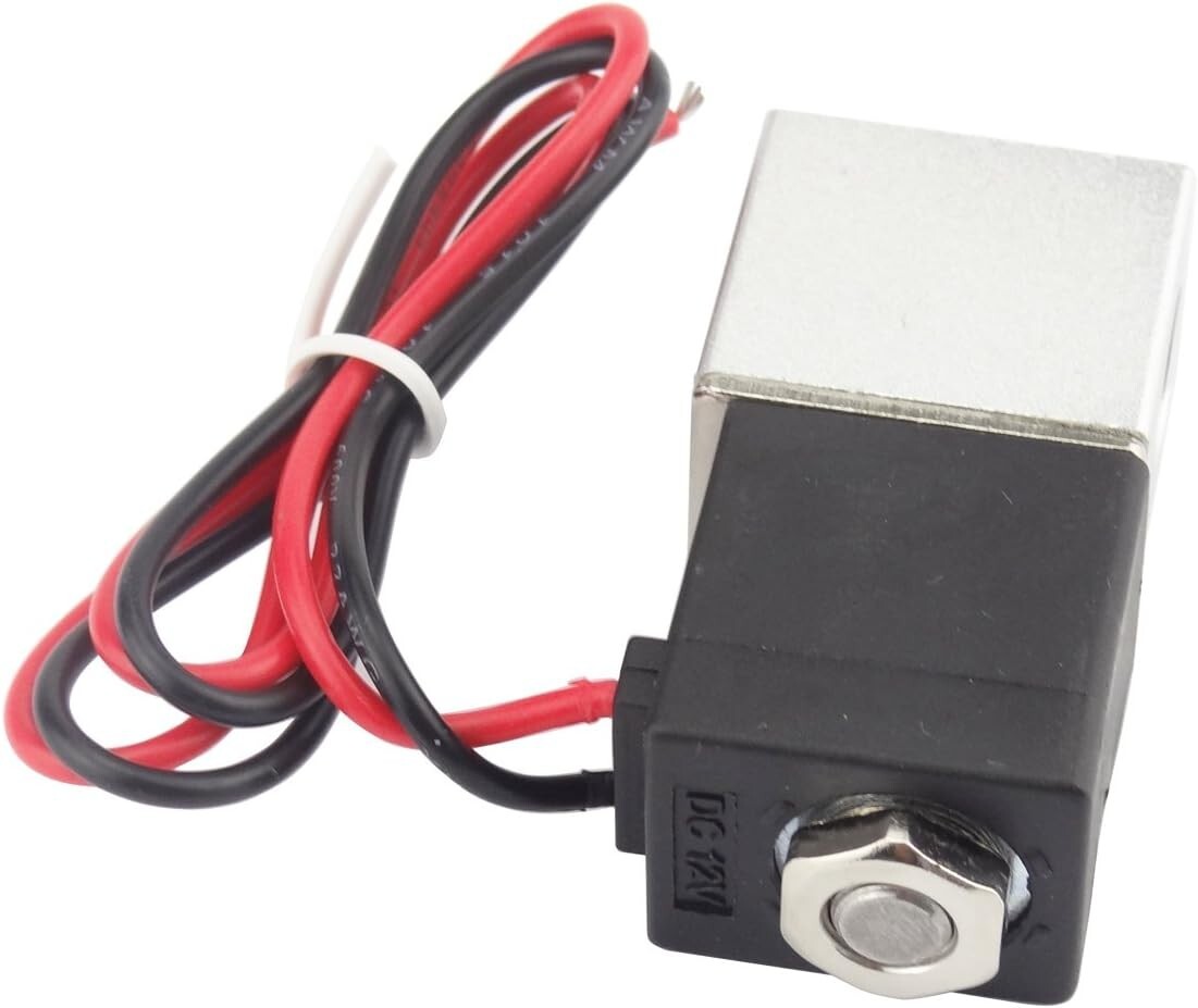 2PCS 1/4″ Fast Response Electric Solenoid Valve Air Water DC 12V Normally Closed