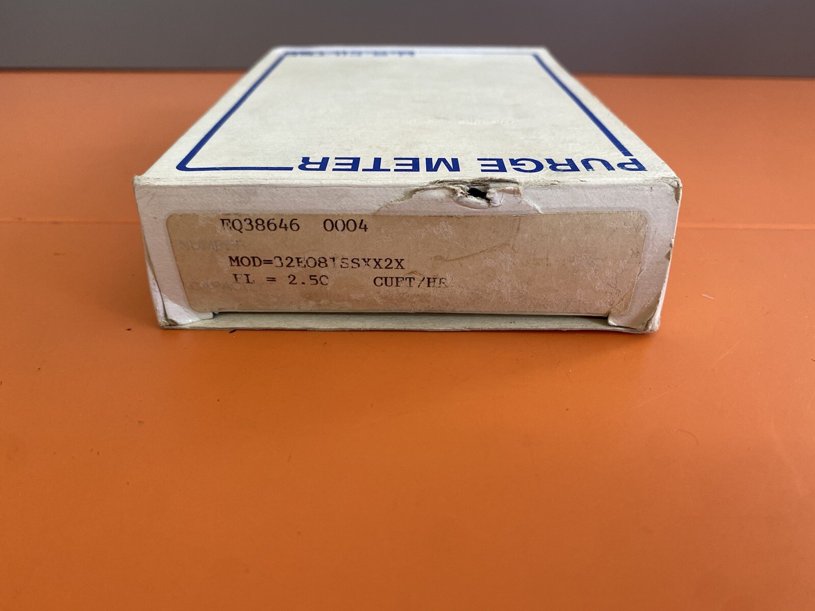 Wallace & Tiernan 32E081SSXX2X Purge Meter FL. 2.50 Cuft/Hr 200PSI Max.