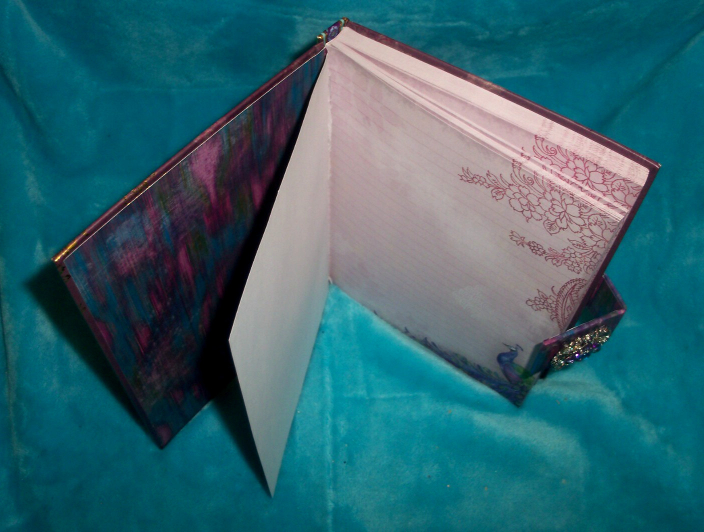 2 Journal / Diary (PAPER BLANKS Mahogany Gold) + (PUNCH STUDIO Purple Peacock)