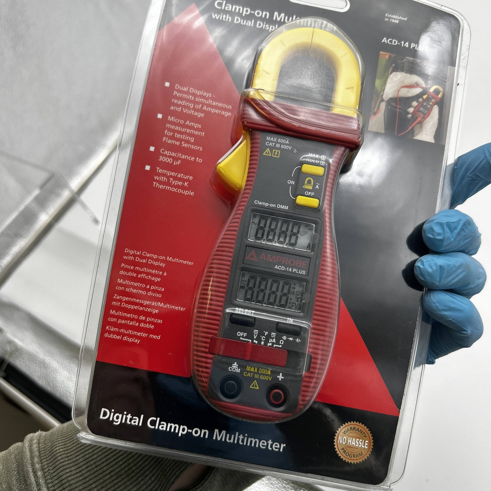 Amprobe ACD-14 Plus Multimeter 600A Clamp On w/ Dual Display and Temperature