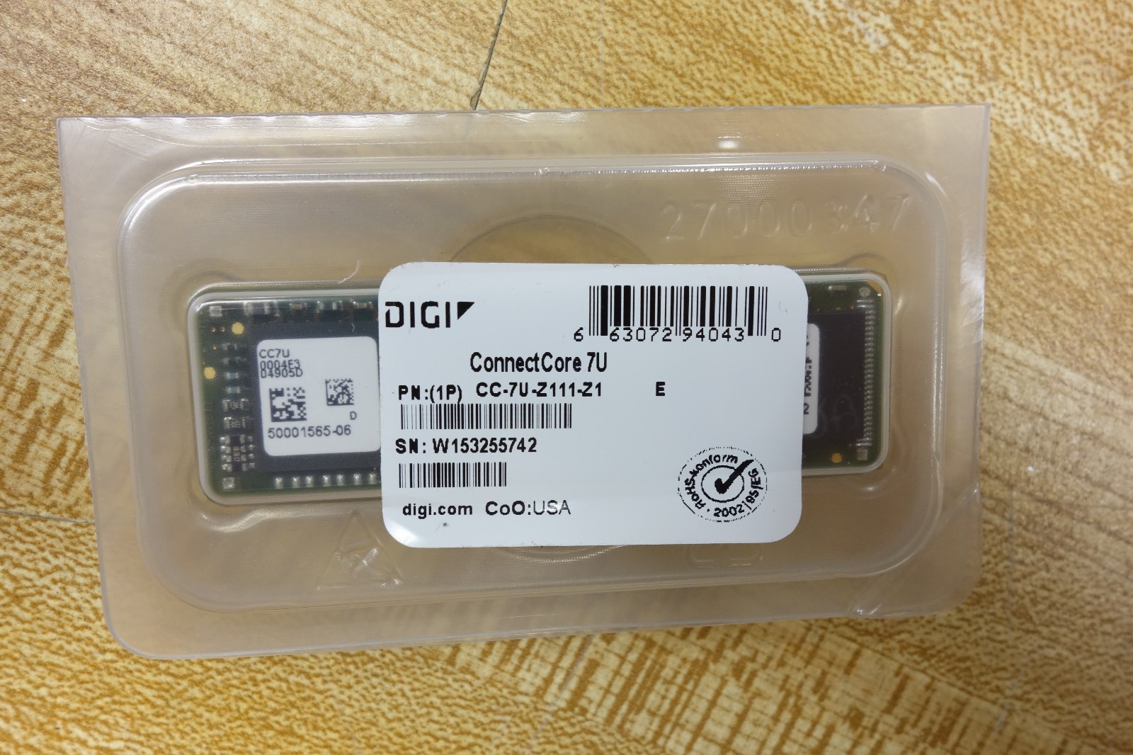 Digi International SOM ConnectCore 7U Module 16MB SDRAM 2MB Flash CC-7U-Z111-Z1