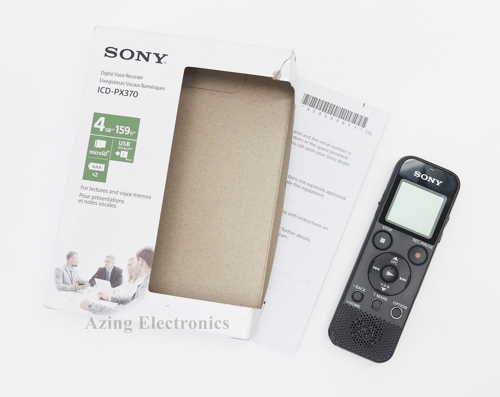 Sony ICD-PX370 Mono Digital Voice Recorder with Built-In USB