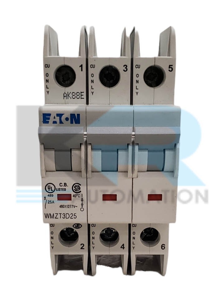 NEW Eaton WMZT3D25 Circuit Breaker 3 Pole 415V 50/60Hz 21 lb-in Torque 25A