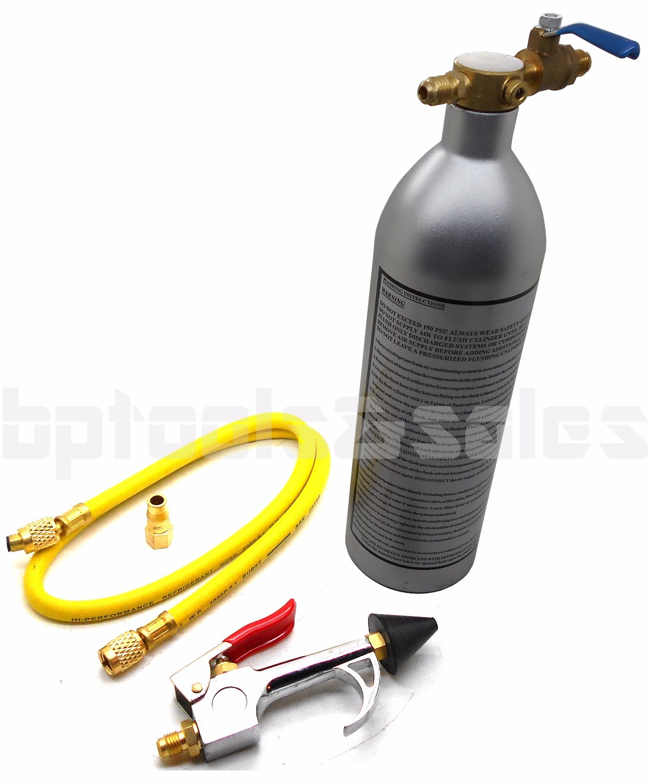 R134 R12 R22 R410 R404 A/C AC Air Conditioner System Flush Canister Gun Kit