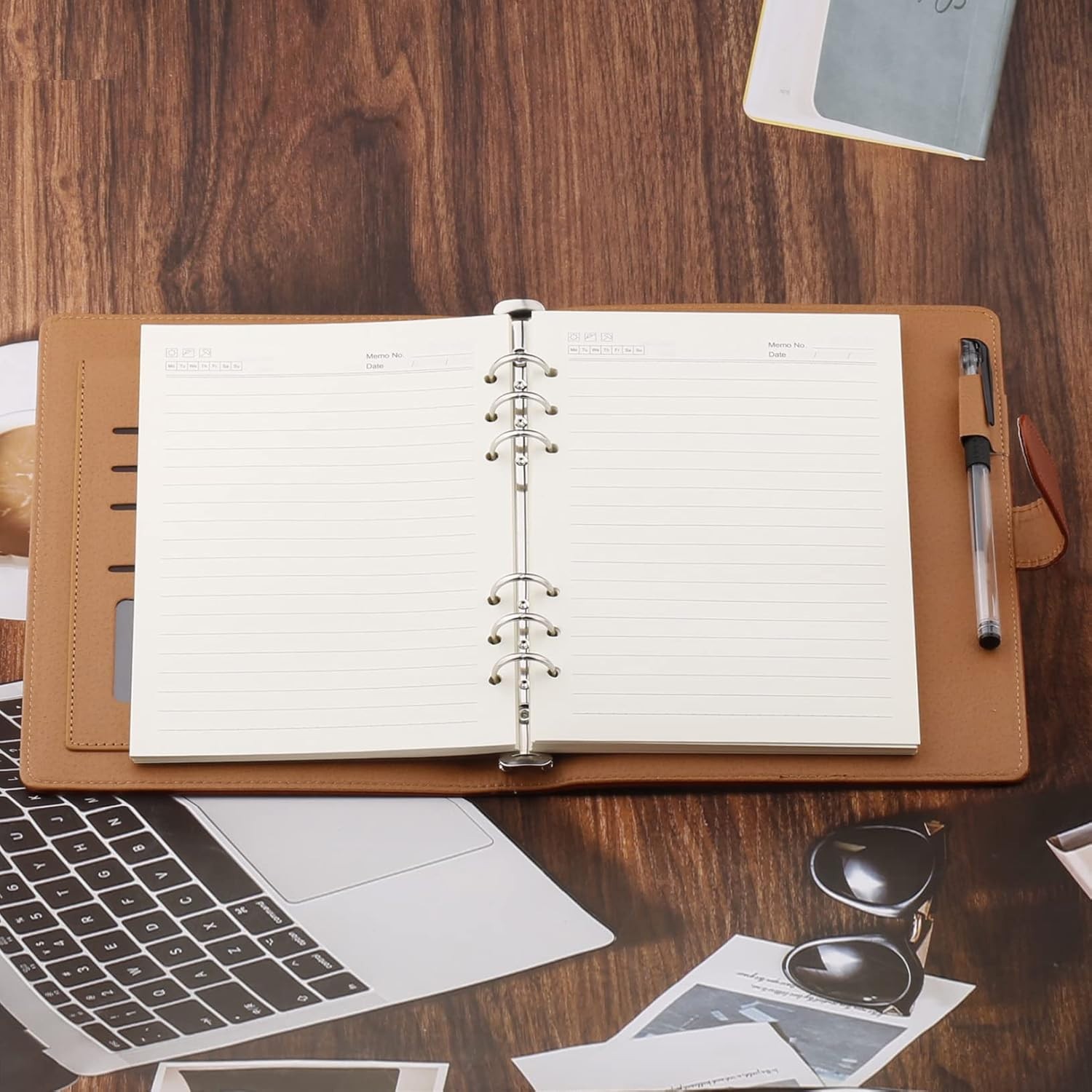 Leather Refillable Journal Notebook To My Daughter Gift 8.25×5.75 in Brown Diary
