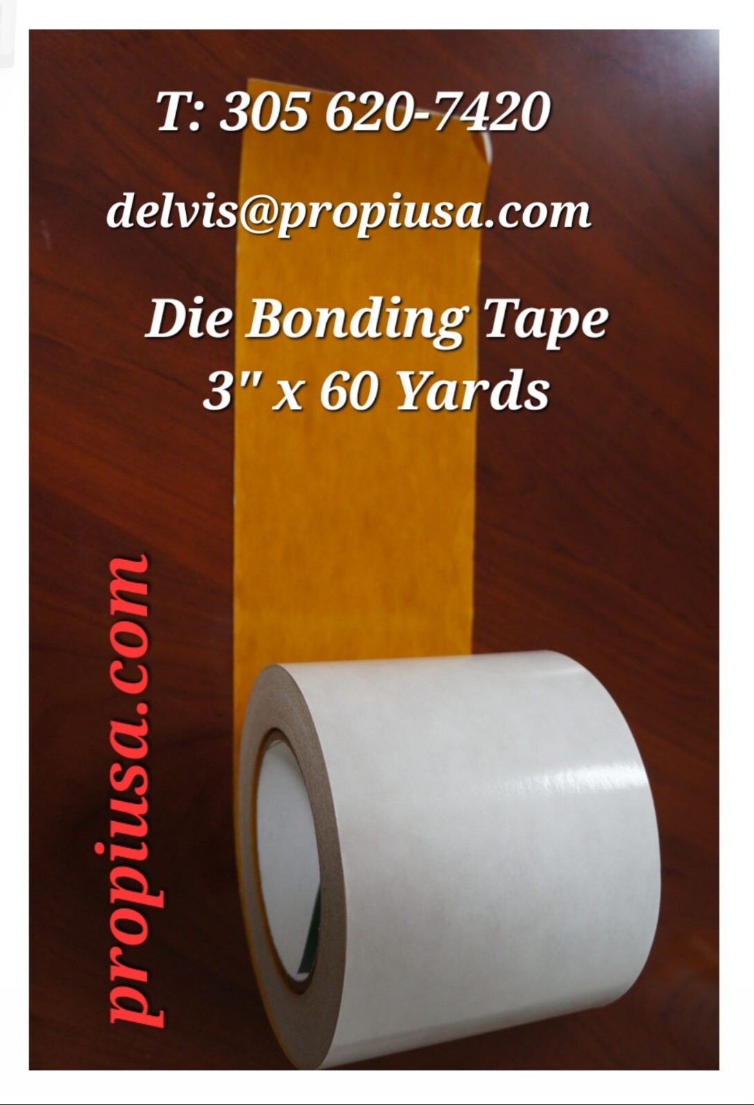 DIE BONDING TAPE 3 in x 180 FEET, Propi USA.com 3M