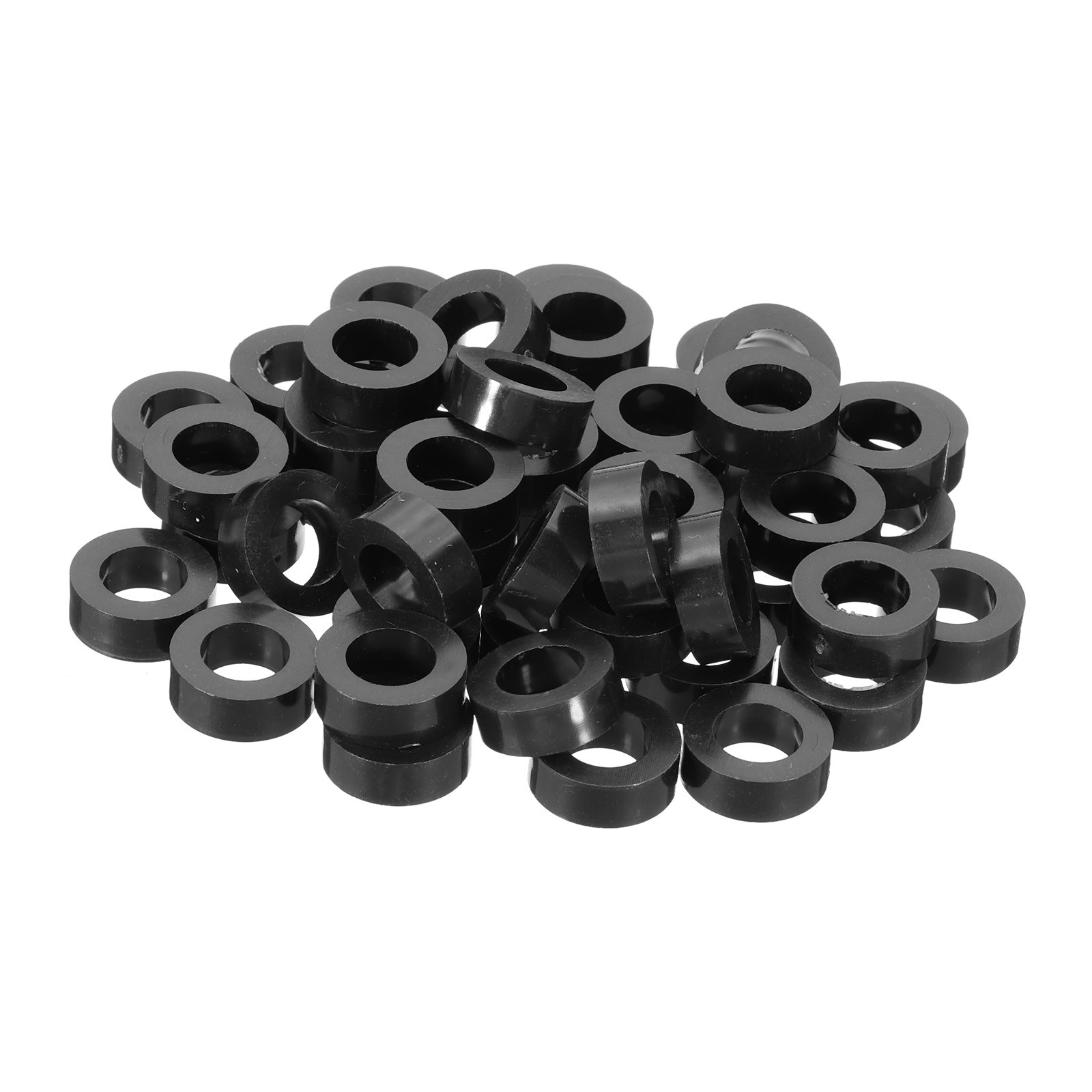 M8 Black ABS Inner Diameter 0.32″, Outer Diameter 0.55″,Length 0.2″, 120Pcs