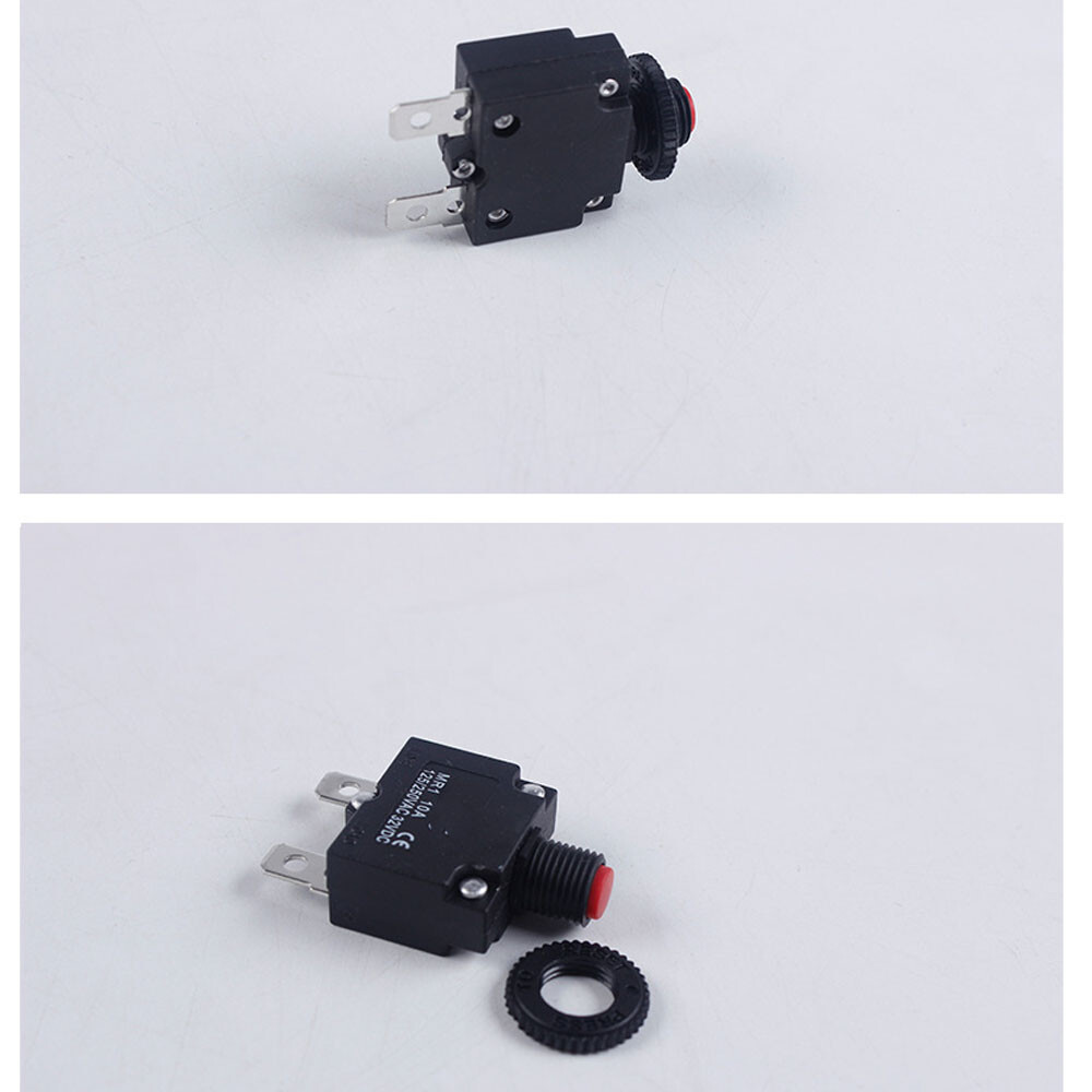 2x 3/9/15/16/30A Push Button Circuit Breaker Overload Protector Manual Reset USA