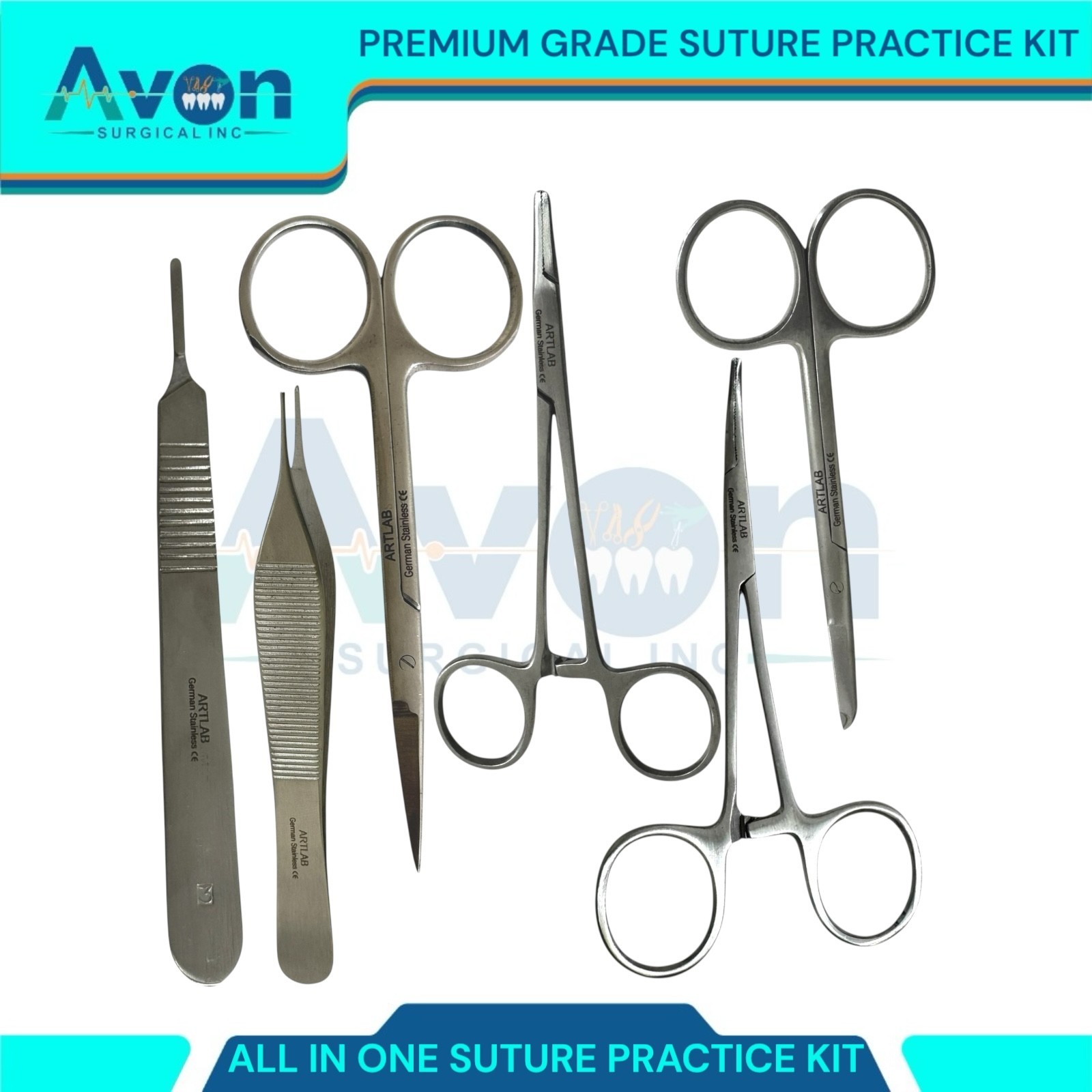 20PCS Practice Suture Kit for Training Student Use – Includes Essential Tools