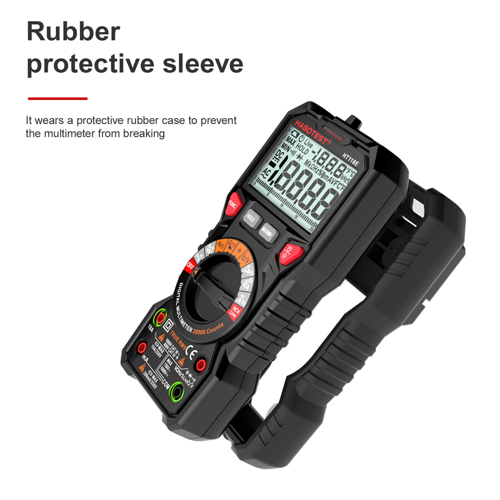 High Precision Digital Multimeter Voltmeter AC DC Ammeter Ohmmeter Meter Tester