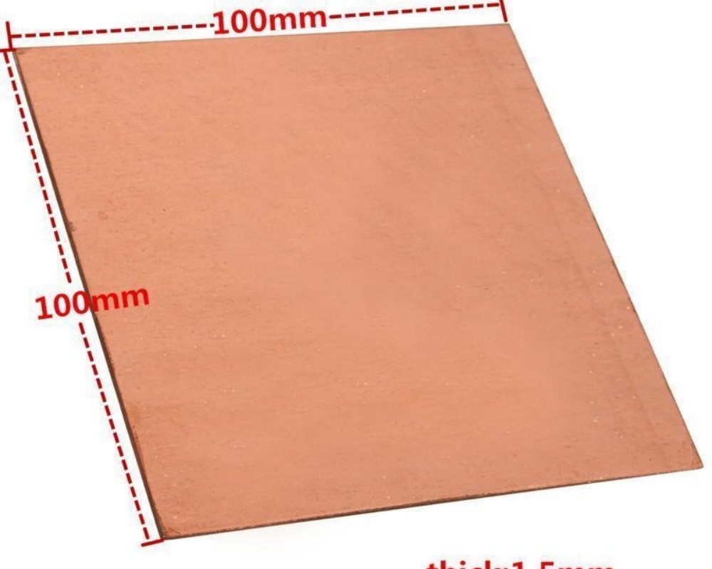 99.9% Pure Copper Metal Plate, Copper Skin, Copper Foil Thickness 0.1mm To 5mm