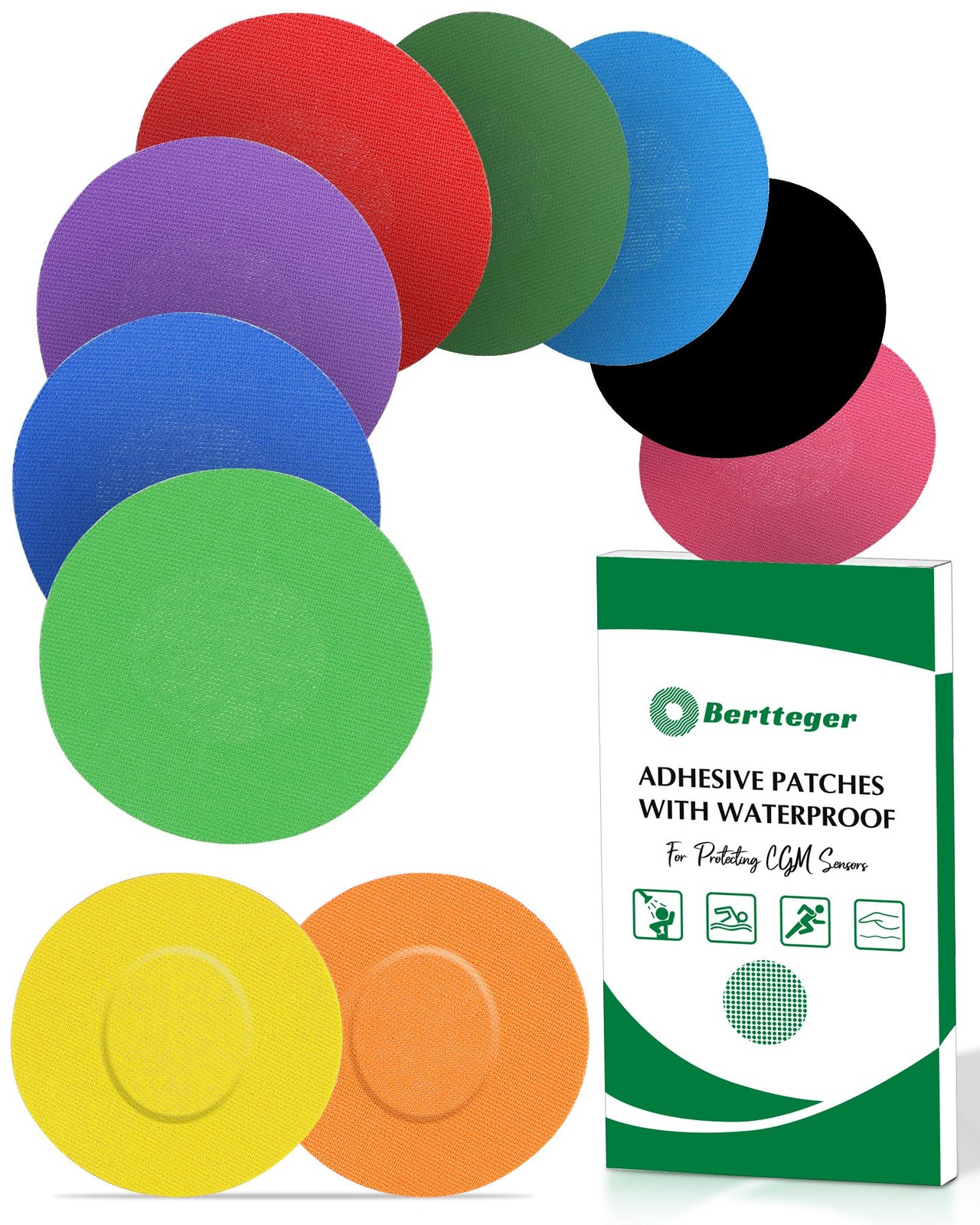 30pcs Adhesive Patches, G7 Over Patches Waterproof, 30 Count/Pack, Multicolor