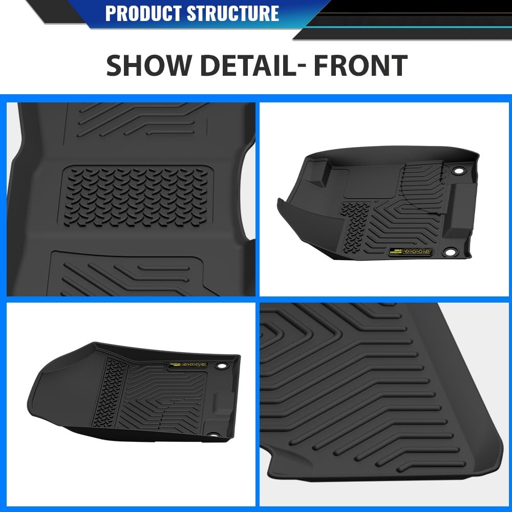 Floor Mats Fit Honda Pilot 8 Passenger 2016-2022(No Elite Models)