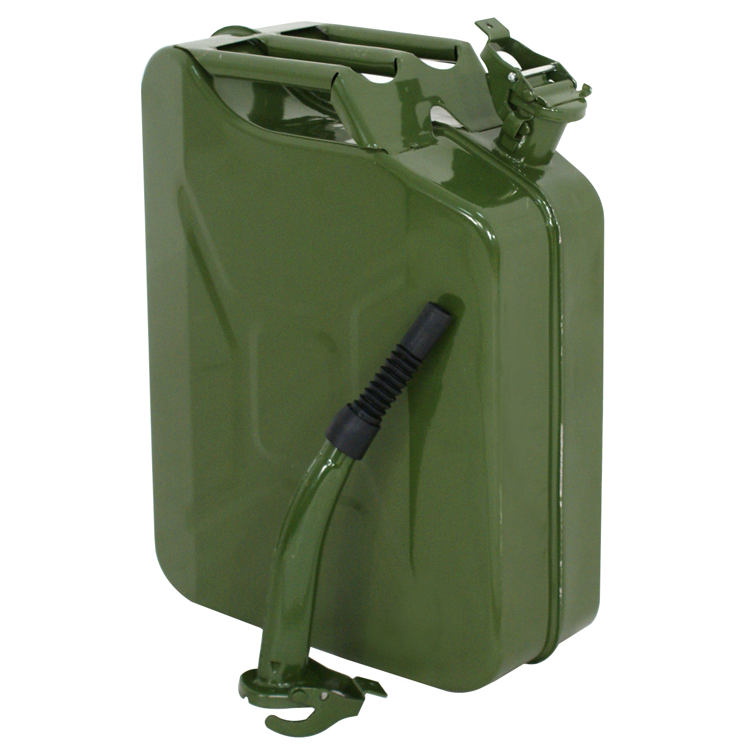 5Gallon 20L 2PCS Jerry Can Metal Steel Tank Military Style Storage Gas Can Green