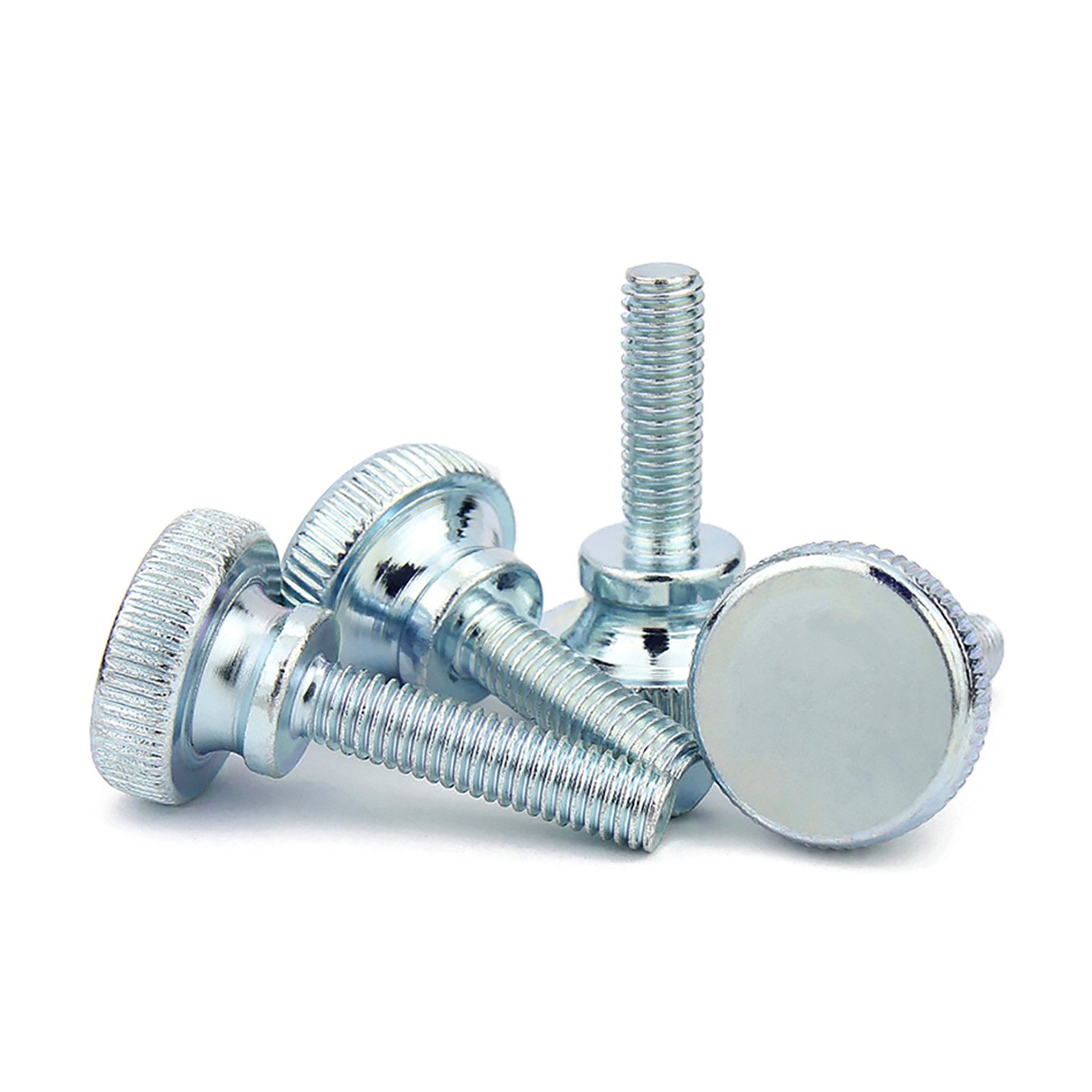 KNURLED THUMB SCREWS ZINC PLATED STEEL HAND GRIP KNOB BOLTS M3 M4 M5 M6 M8 M10