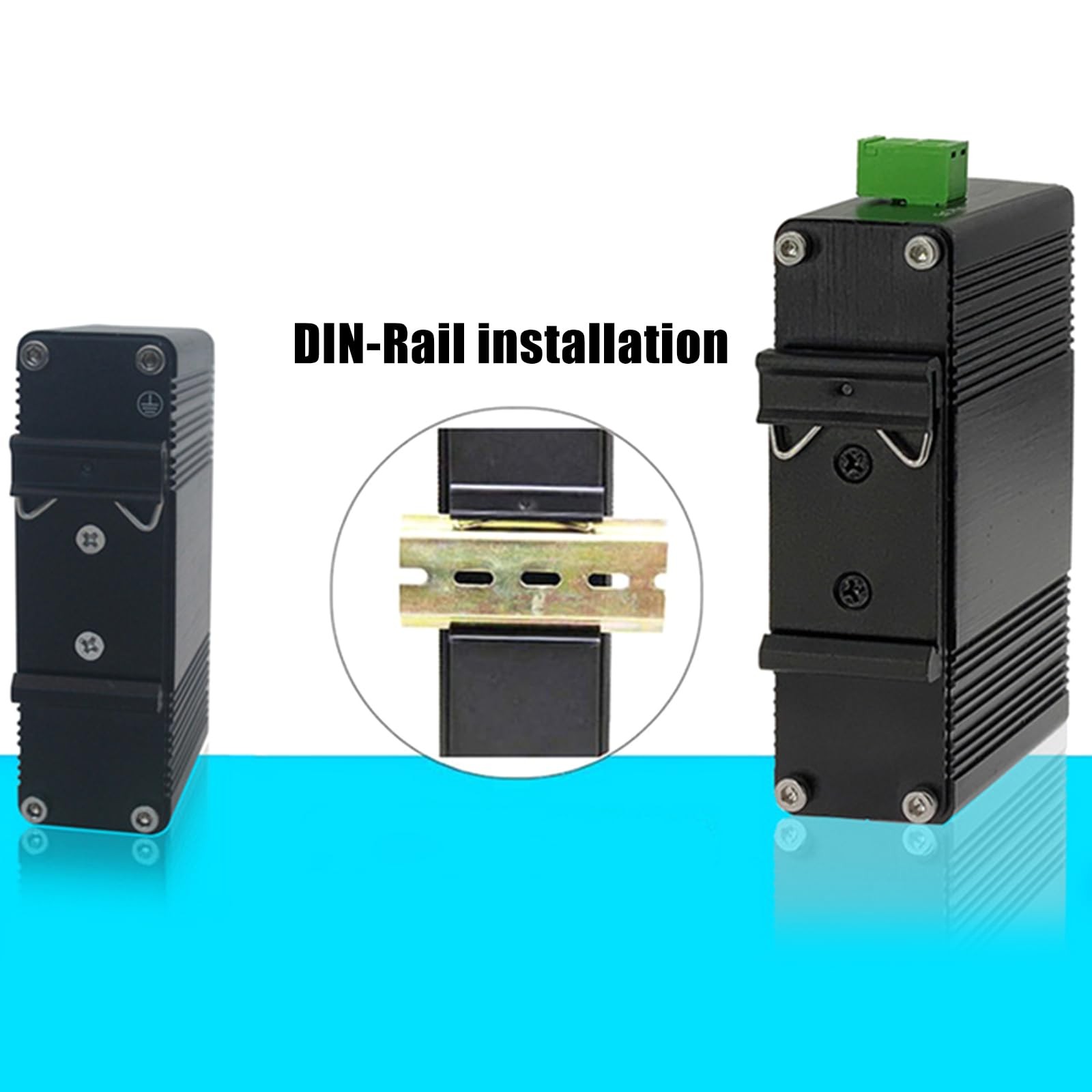 Din Rail Mount Clip, 1.65″ Width DIN Rail Mounting Clip Snap in Universal Mou…