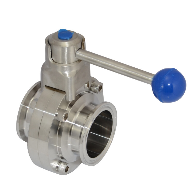 OD 2″ in inch 51mm Tri Clamp Sanitary Butterfly Valve Stainless Steel 316