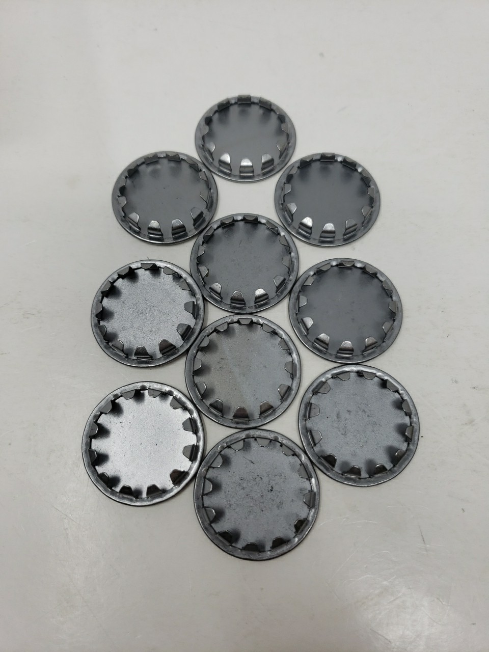 10 Standard Metal Snap In Panel Plugs Steel Hole Cover