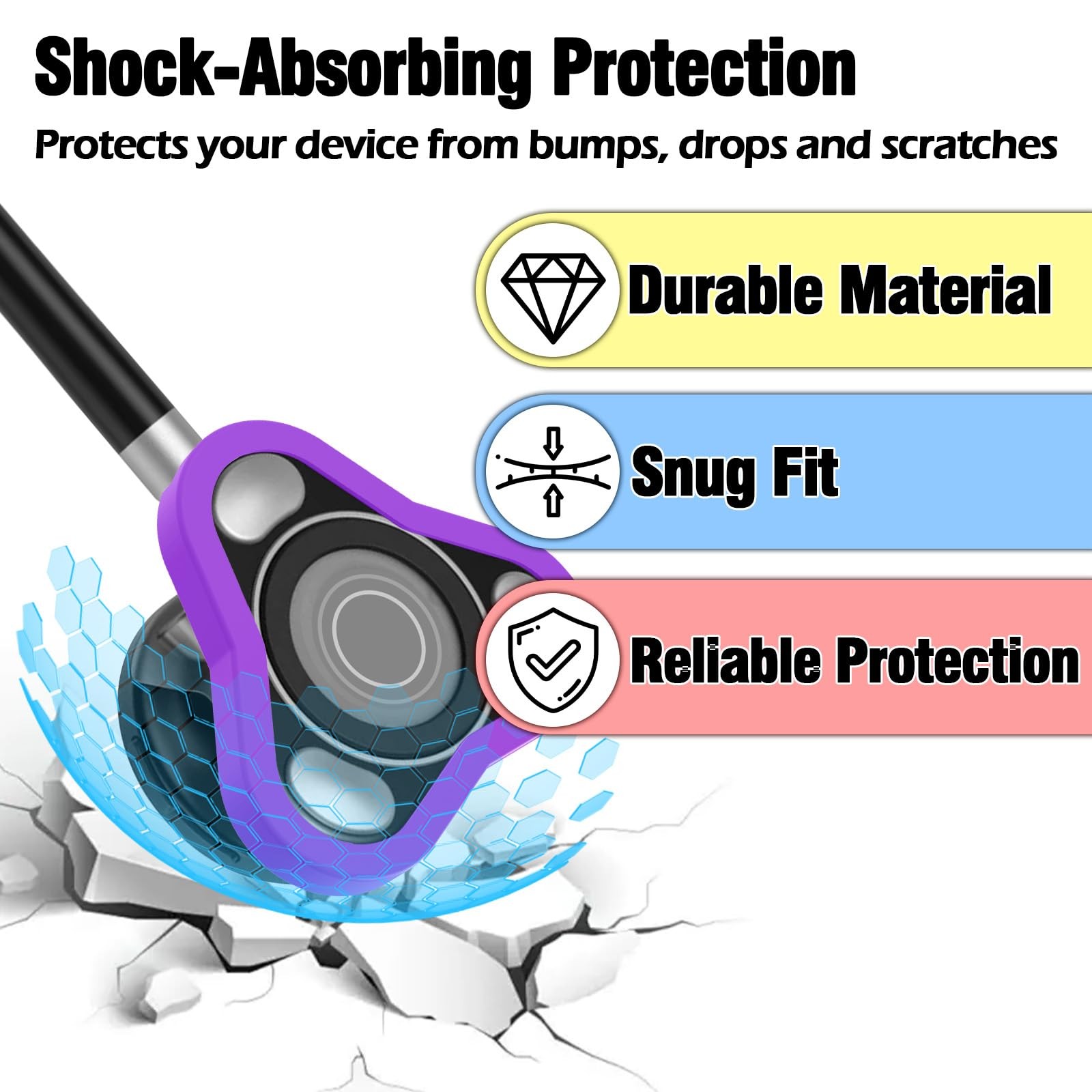 Open Protection Cover Compatible with EKO Core 500 Digital Stethoscope – 4 Pa…