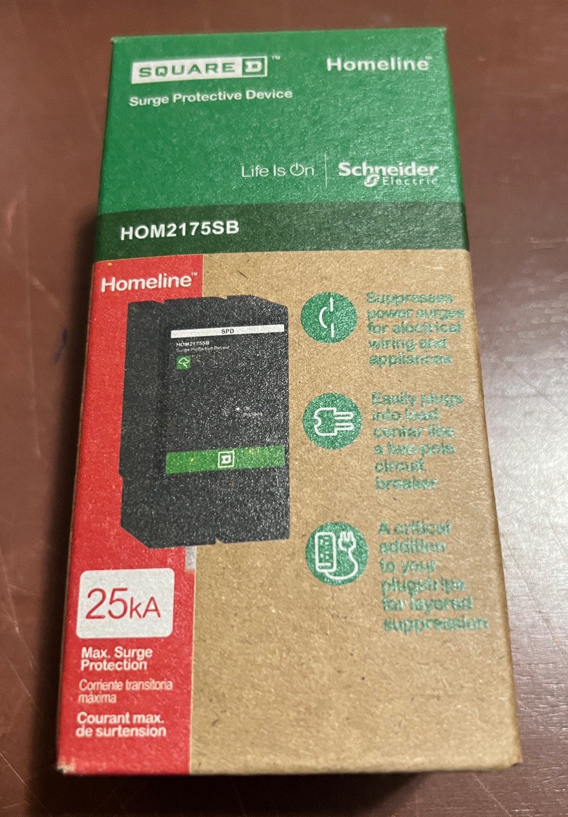 Square D by Schneider Electric HOM2175SB Homeline SurgeBreaker,25kA,120/240V