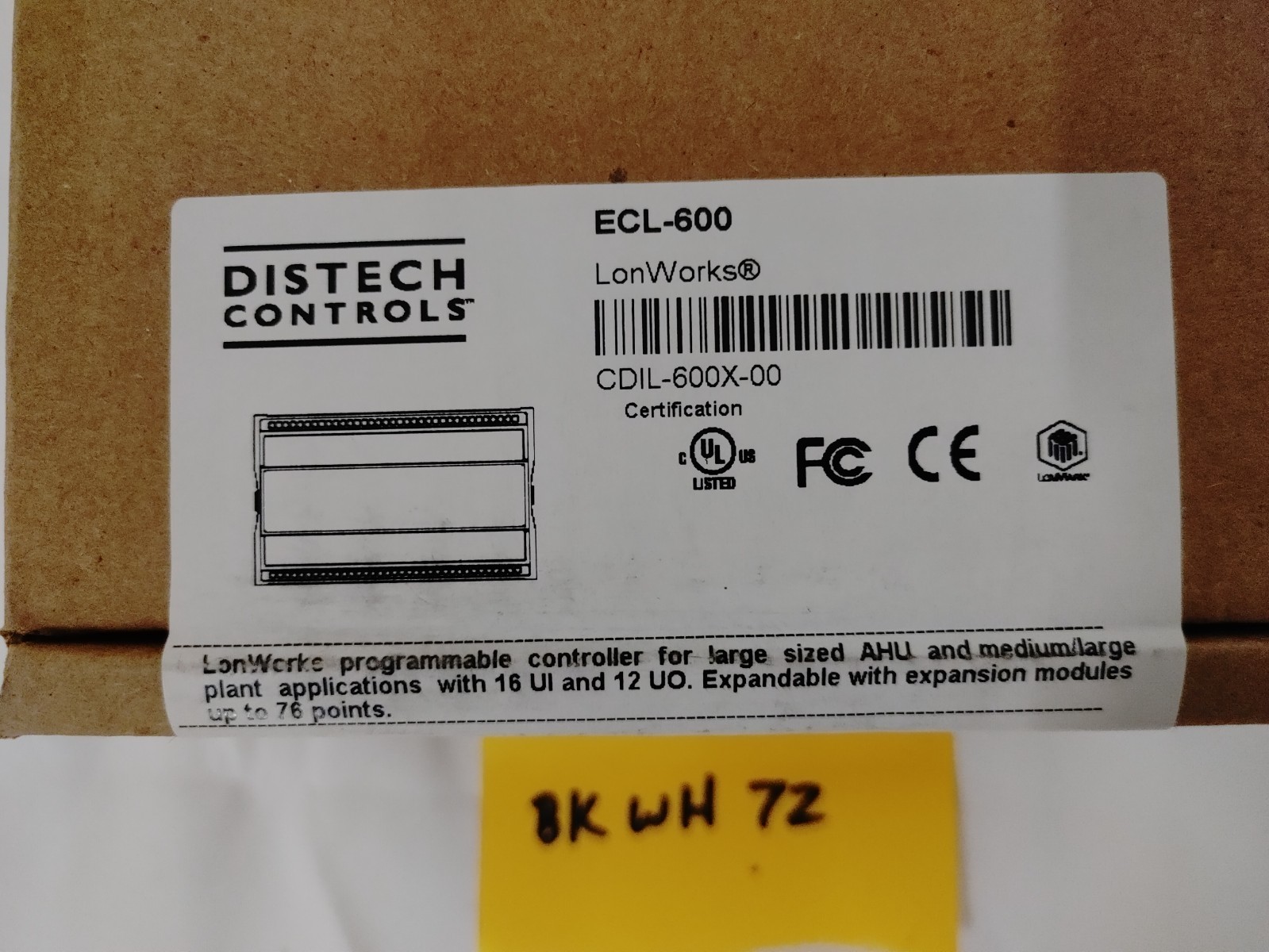 Distech Controls ECL 600 Series Controller CDIL-600X-00