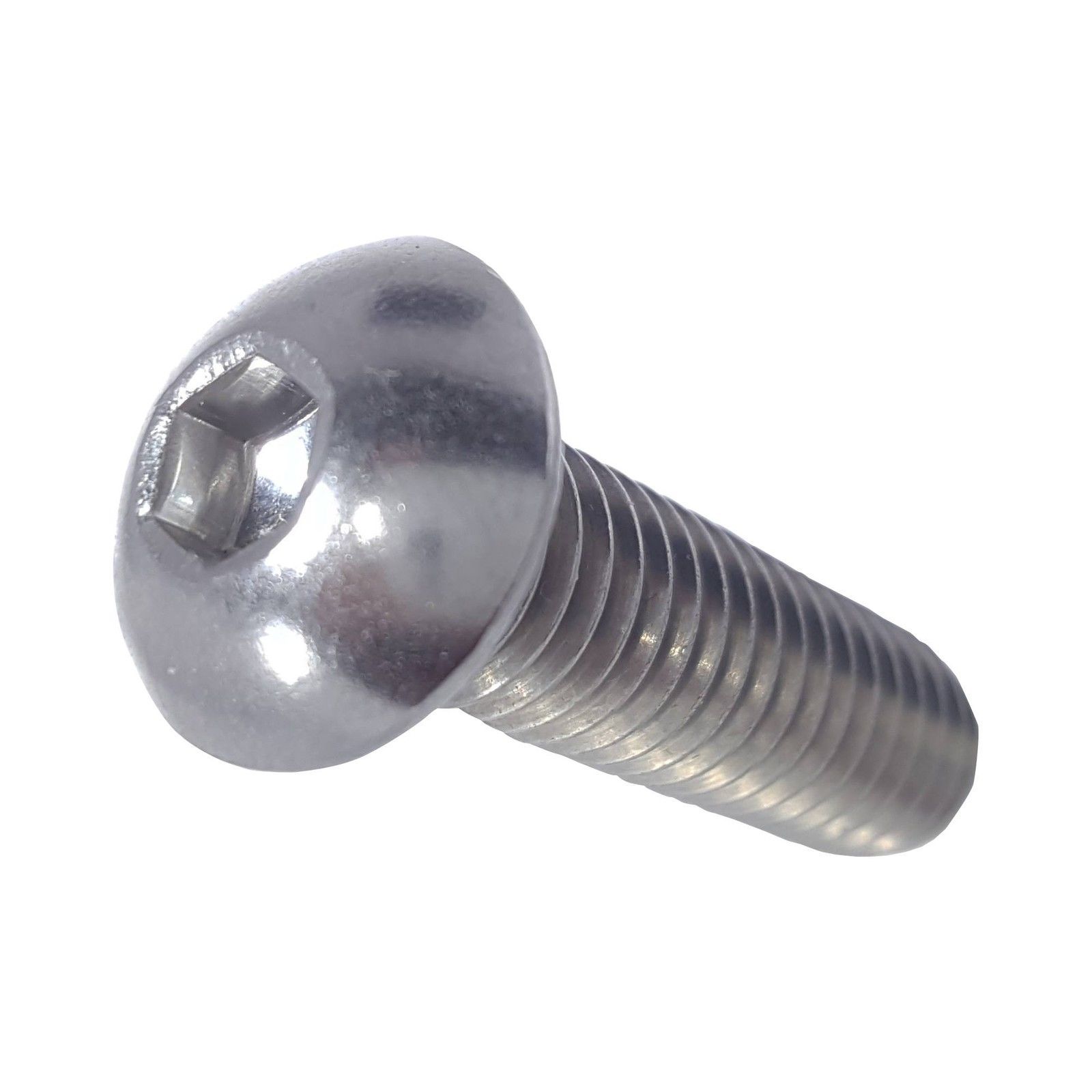10-24 x 1″ Button Socket Cap Screw Allen Hex Drive Stainless Steel Qty 1000