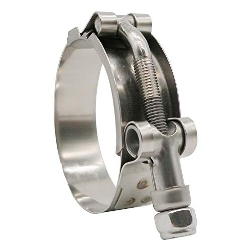 2.5″ T-Bolt Hose Clamp Stainless Steel 68-76mm 2 Pc for 2.5″ ID Hose