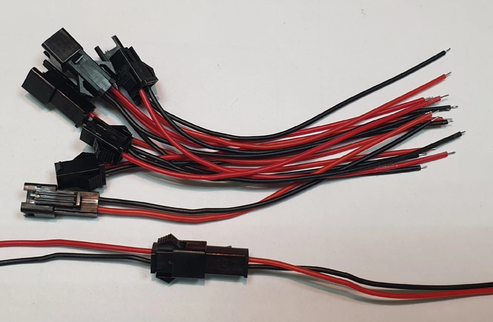 5 Pairs 10PCS 10cm Long JST SM Male to Female 2Pins Plug Wire Connector