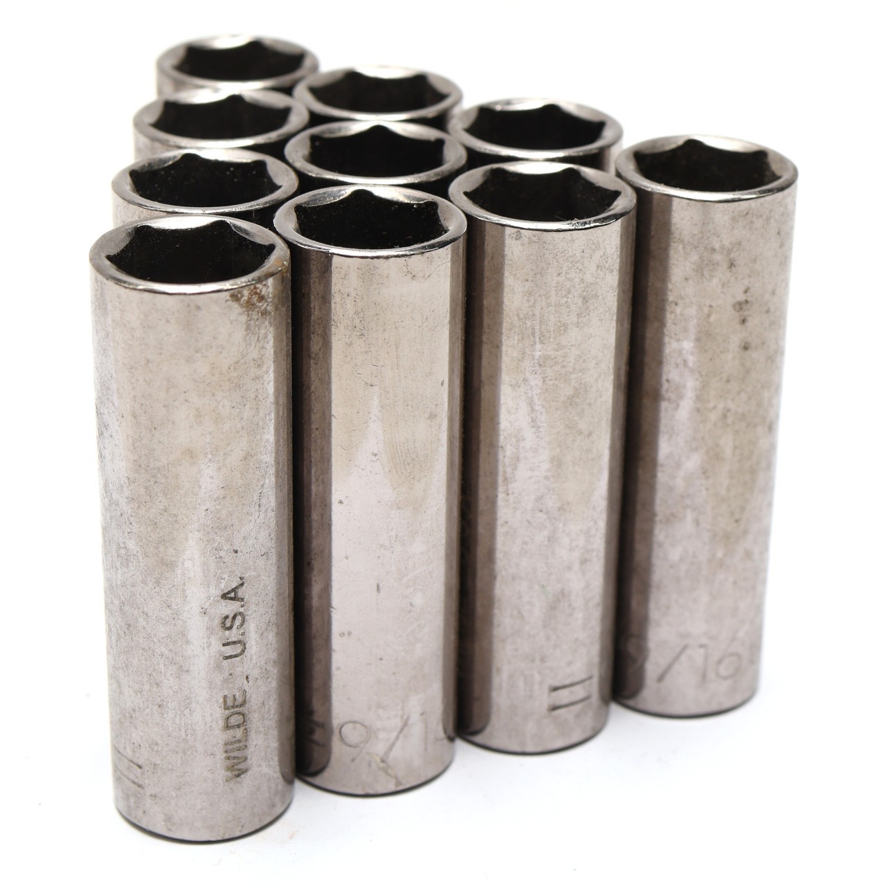 Wilde Tools 13518 9/16″ x 3/8″ Drive 6-Point Deep Socket, 10 Pack