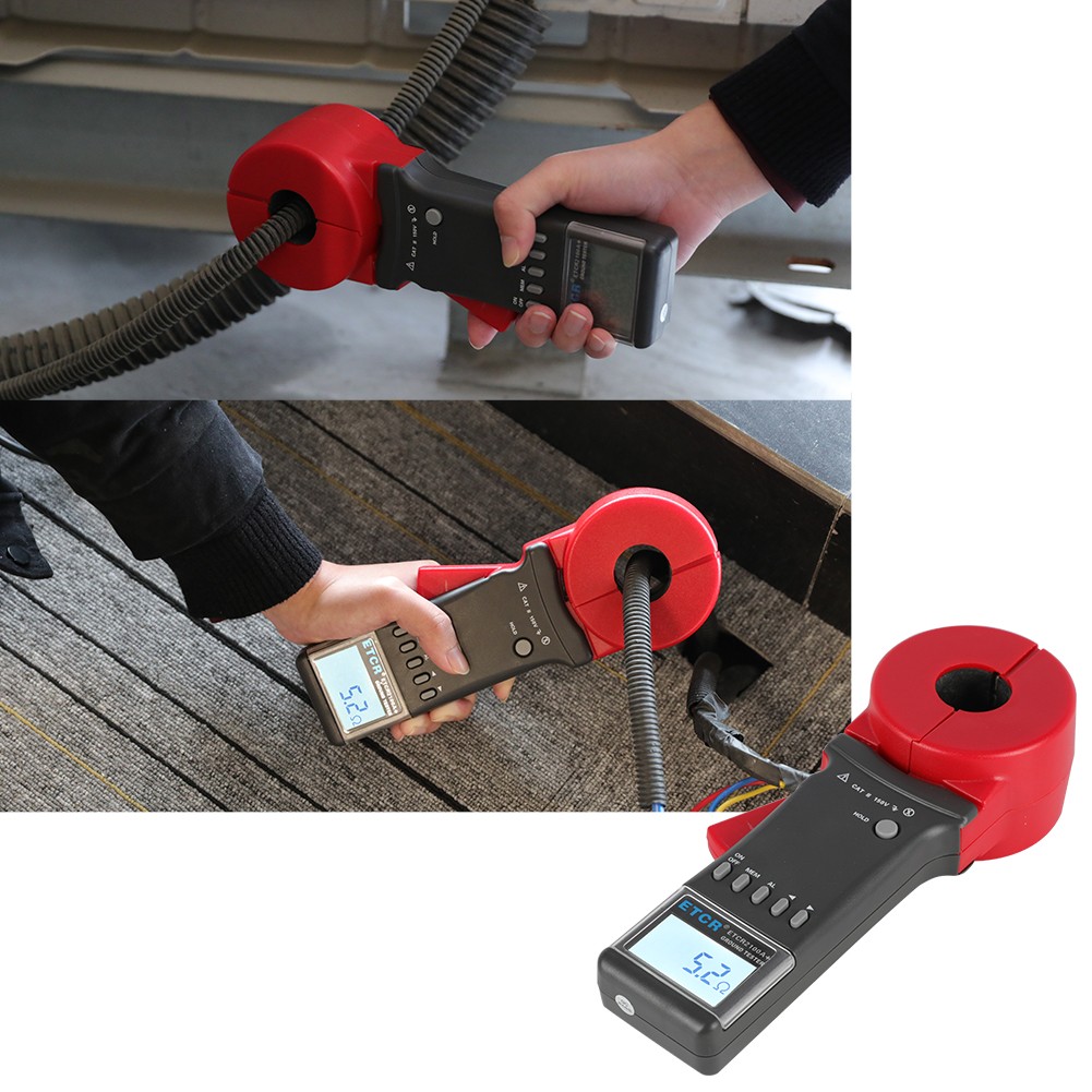 ETCR2100A+ Basic Clamp Grounding Resistance Meter (Round Mouth) 0.01Ω~200Ω