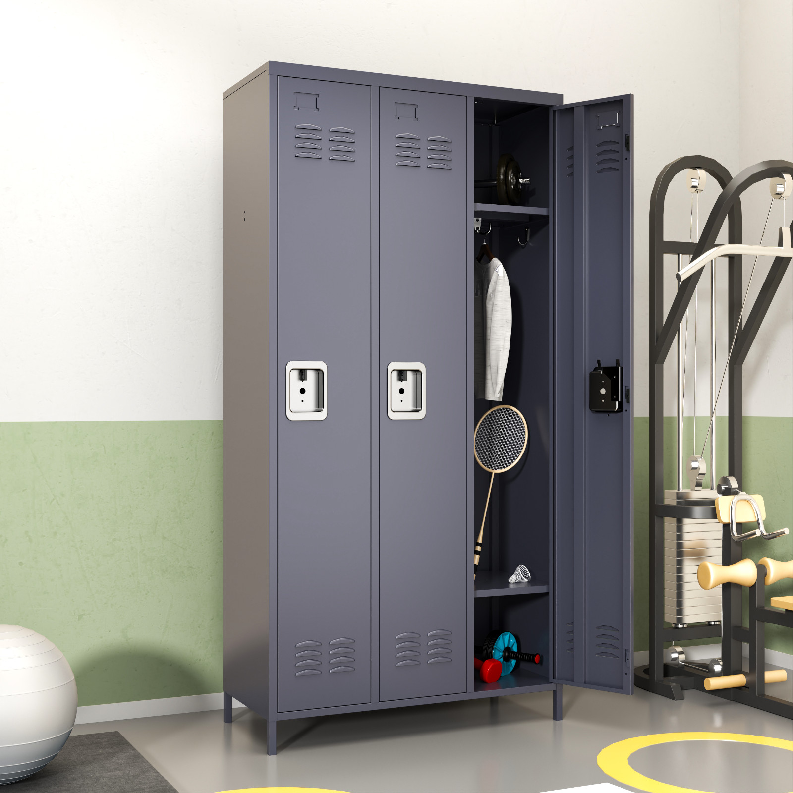 Steel Employee Locker Metal Storage Cabinet for Home Business School Office GYM