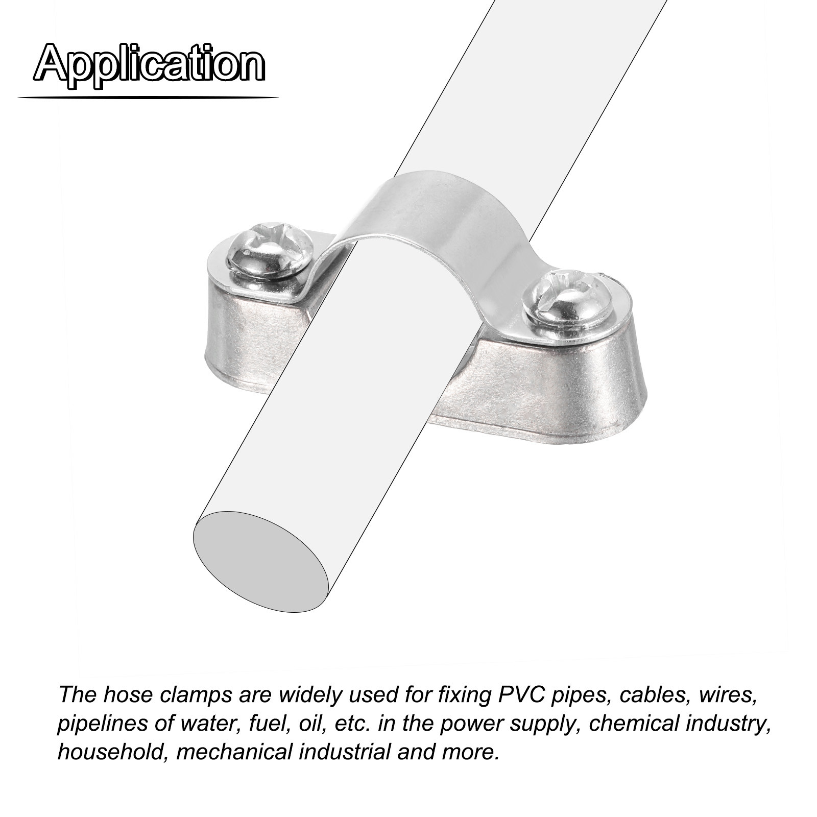 10Pcs Pipe Support Pipe Bracket Clamp Wall Mount Ceiling Mount for 32mm Pipe