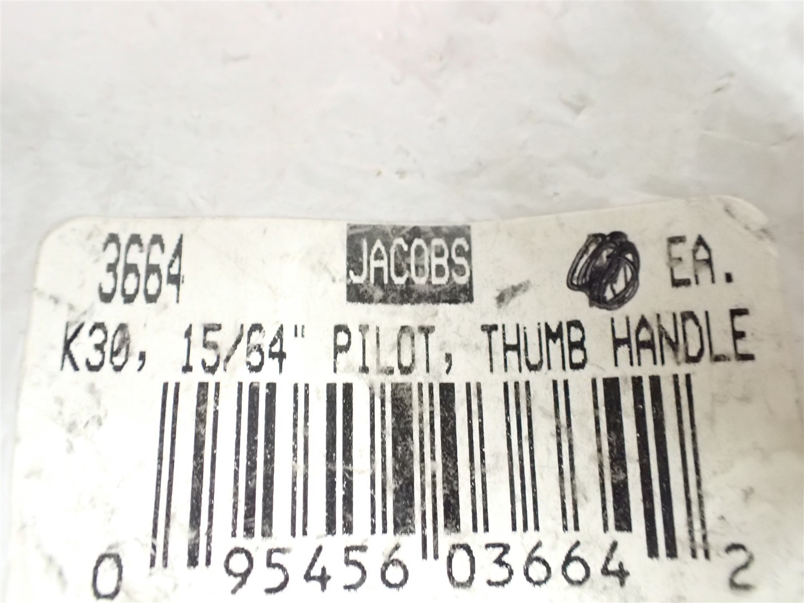 NEW Jacobs 3664 K30 15/64″ Pilot, Thumb Handle Drill Chuck Key (BN388)