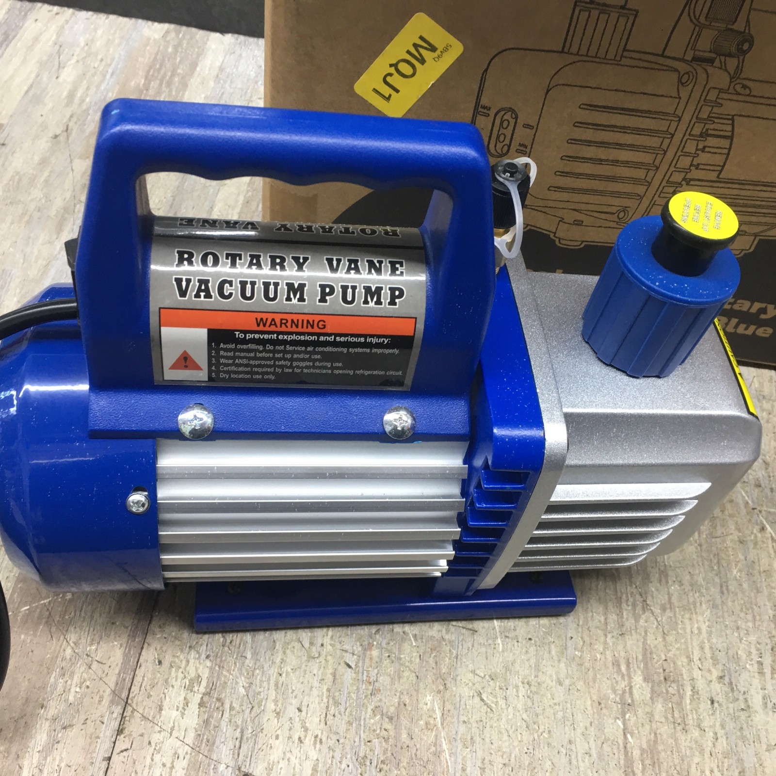 VIVOHOME 110V 1/4 HP 3.5 CFM Single Stage Rotary Vane Air Vacuum Pump VP125