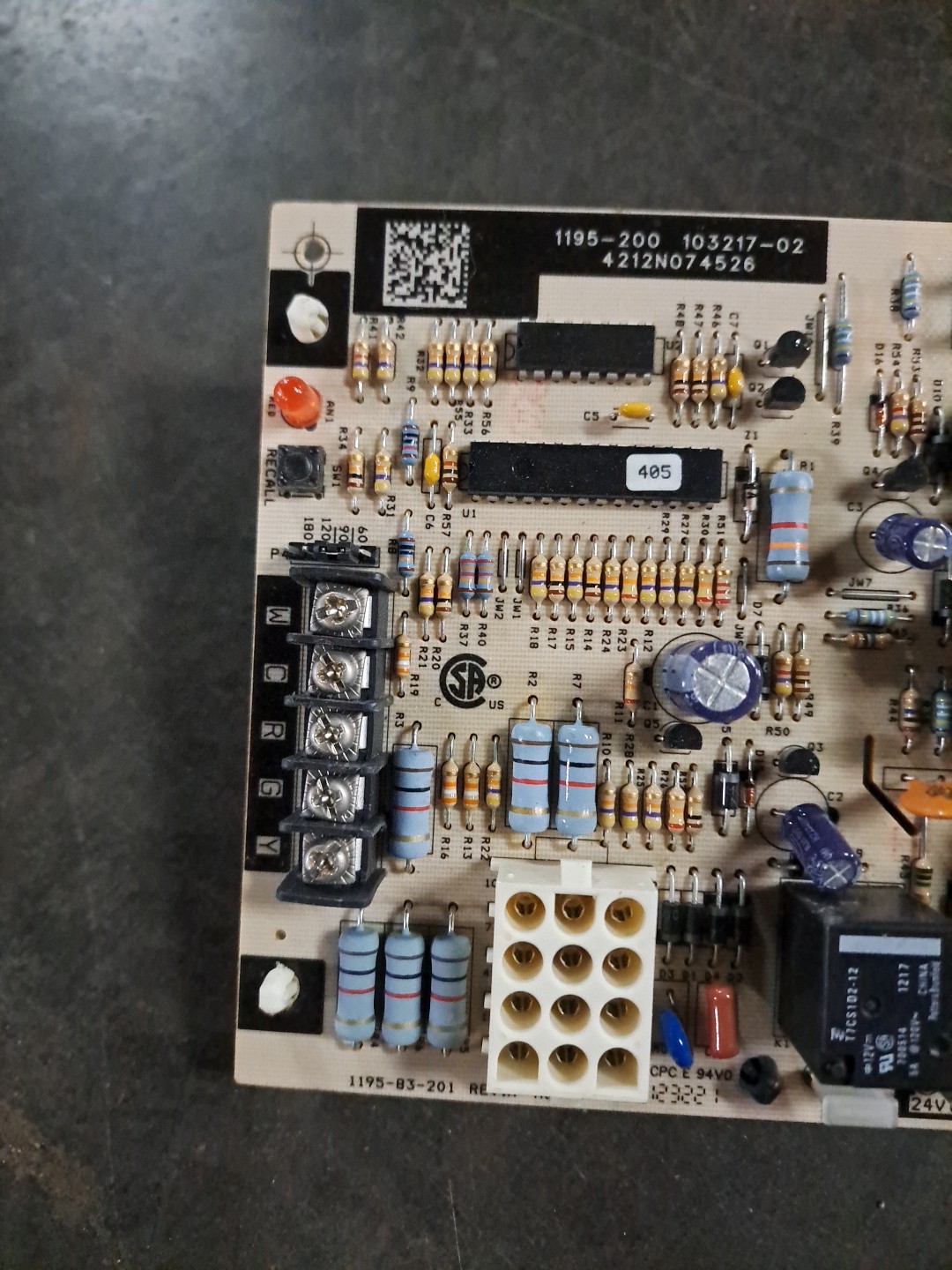 1195-200 Furnace Control Circuit Board 103217-02