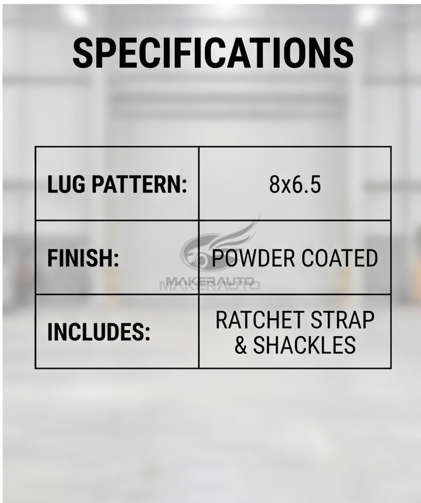 2Pack Shipping Container Wheels 8×6.5 Lug Wheels Kit with Ratchet Strap US