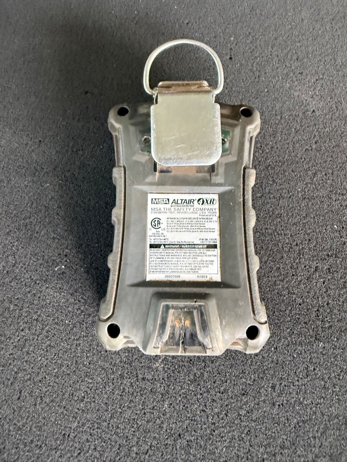 MSA Altair 4X Gas Detector With Charger – Calibrated 07/27/26