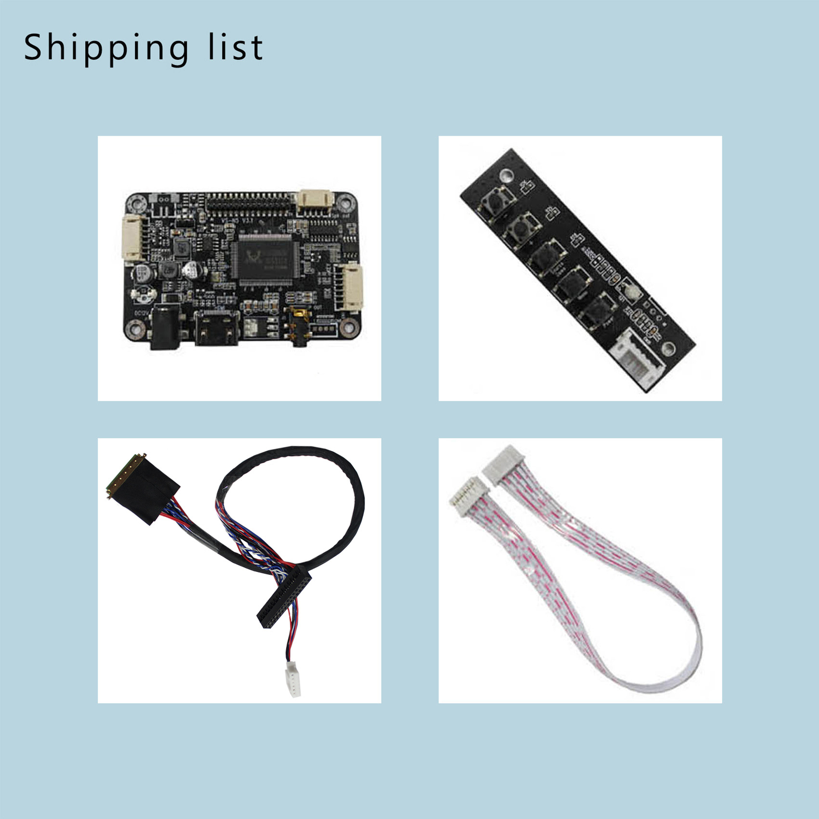 HDMI LCD Controller Board For 14 in 15.6 in 1366×768 40Pin LVDS interface LCD