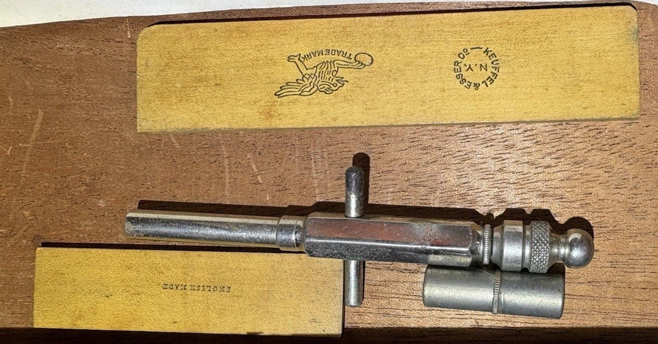 Crosby Steam-Engine Indicator 1890s 14471 Antique Set W/box and key very nice