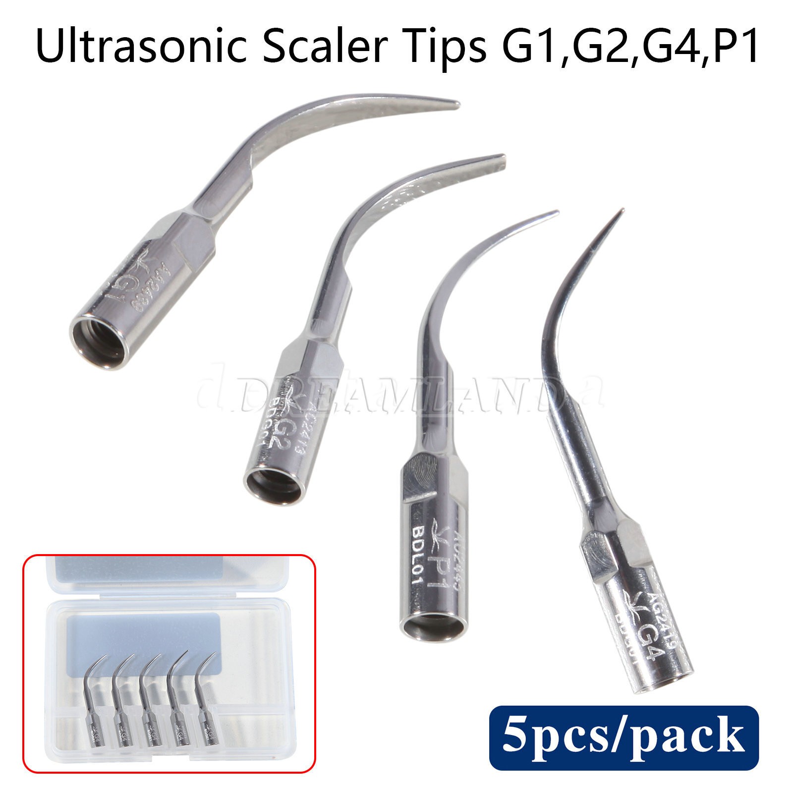 VRN Original Dental Ultrasonic Piezo scaler LED Handpiece Tips fits EMS