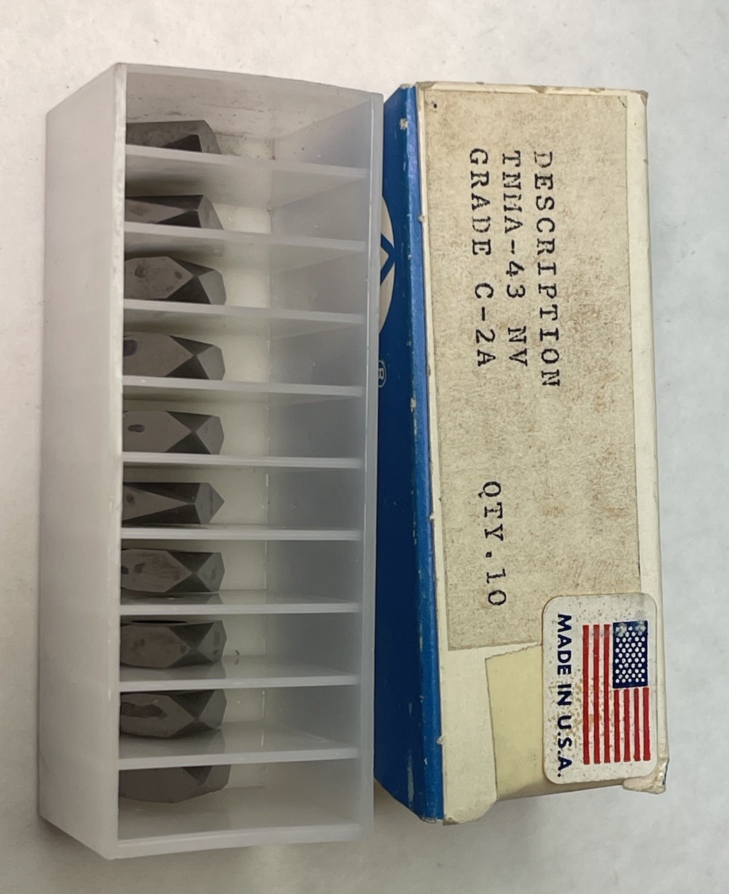 TGI USA TNMA-43 NV C-2A Carbide On-Edge Threading Inserts Qty.10 (26MY201)